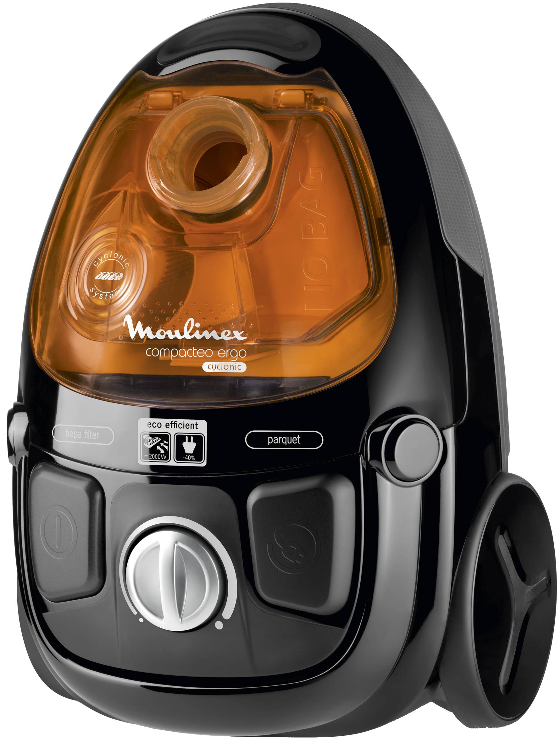 compacteo ergo cyclonic noir/orange