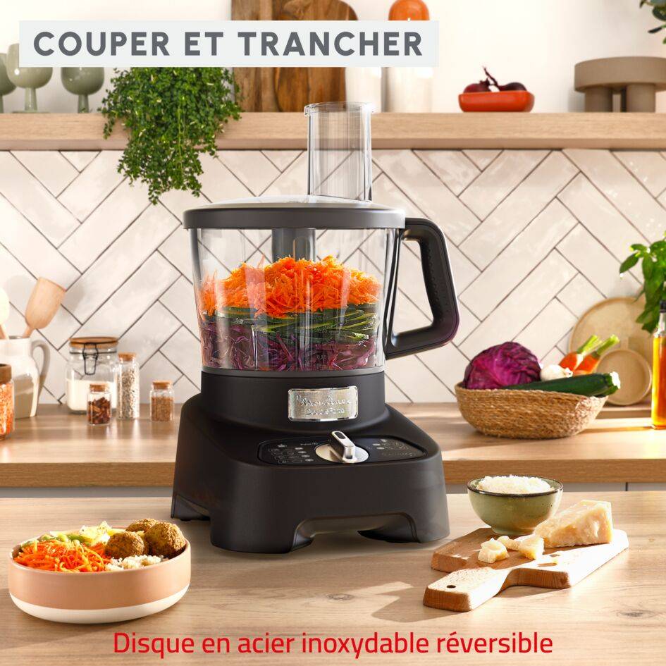 Double Force, Robot multifonction, 1000 W, 28 fonctions, 8 accessoires, Noir