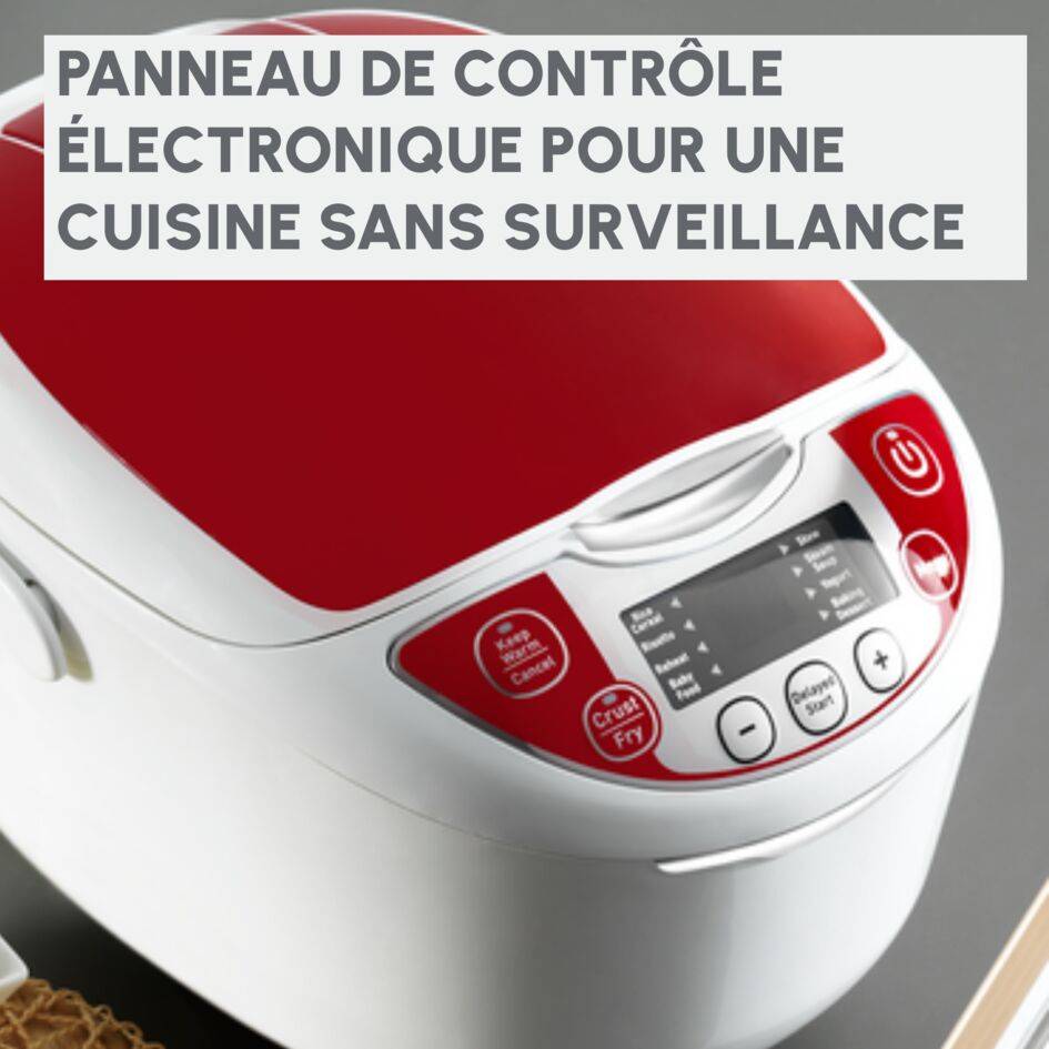MULTICUISEUR 12 PROGRAMMES 5 L BLANC ROUGE