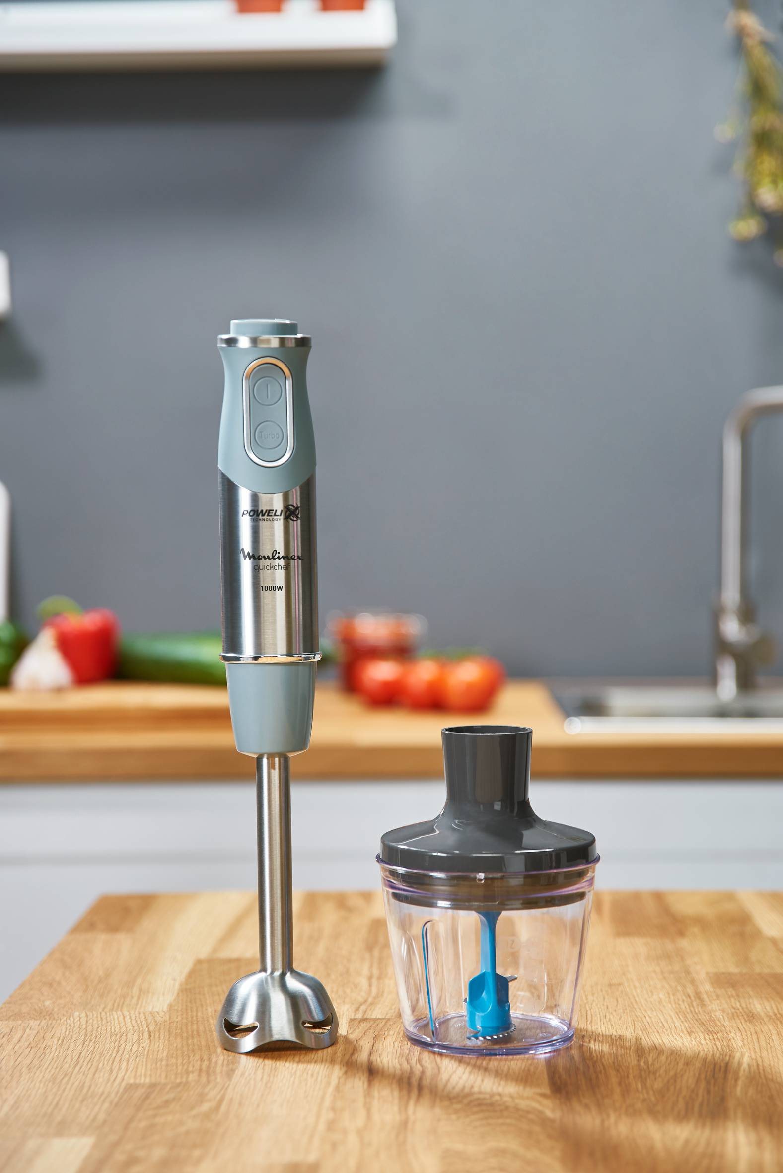 QUICKCHEF Gris/Inox 1000 W métal | Mixeurs plongeants | Moulinex