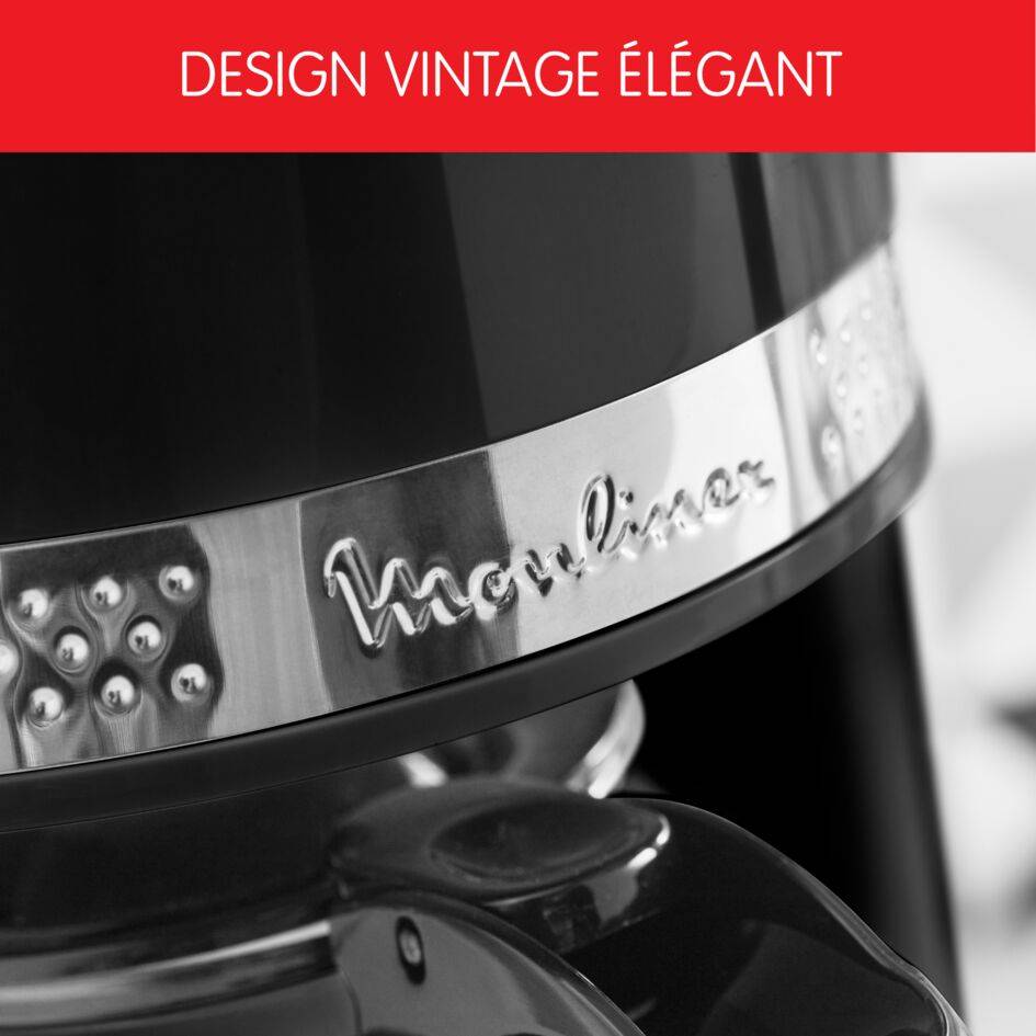 Moulinex Soleil noire Cafetière filtre programmable 10 / 15 tasses