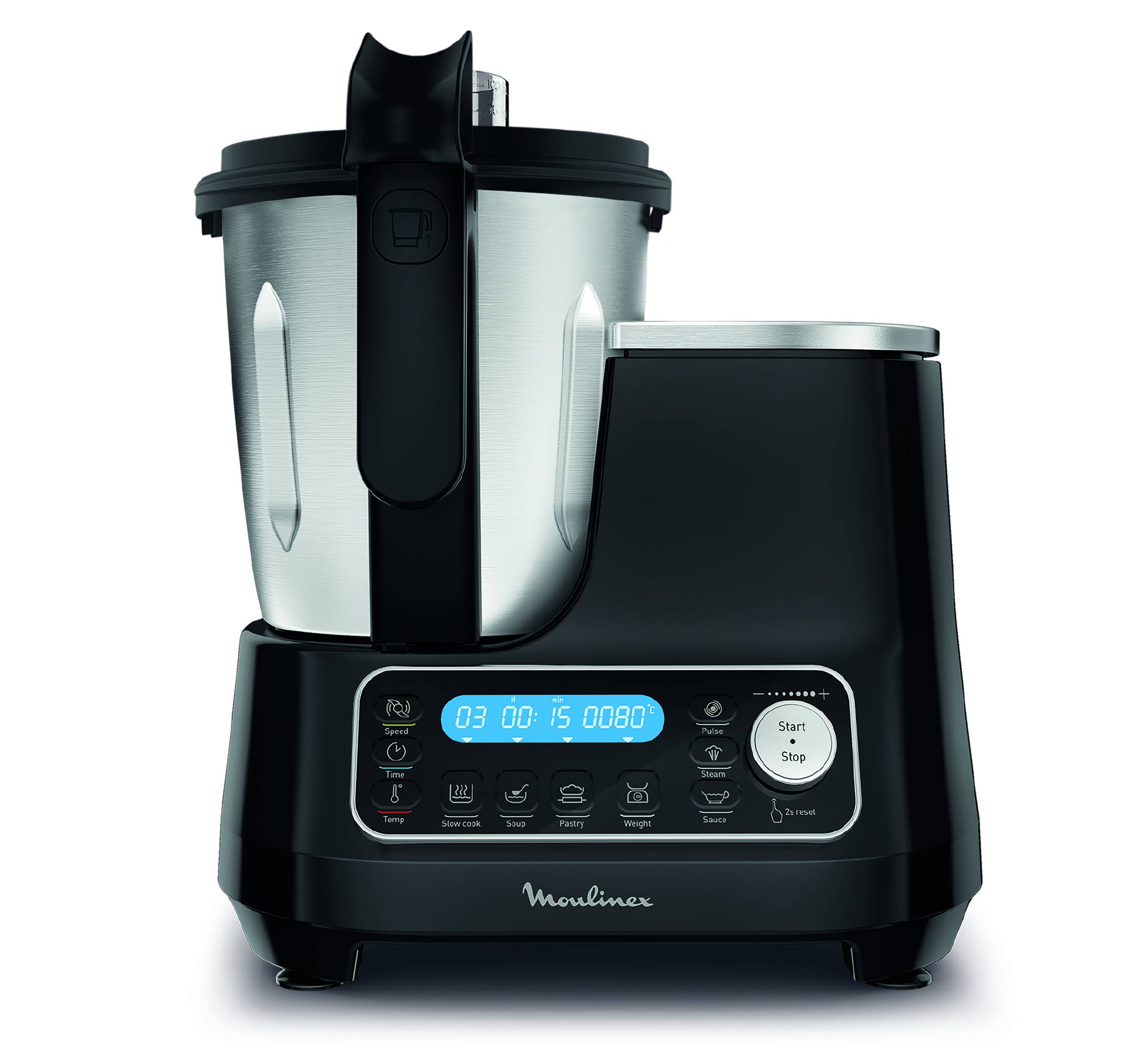 CLICKCHEF NOIR 1400 W + CUISEUR VAPEUR EXTERNE