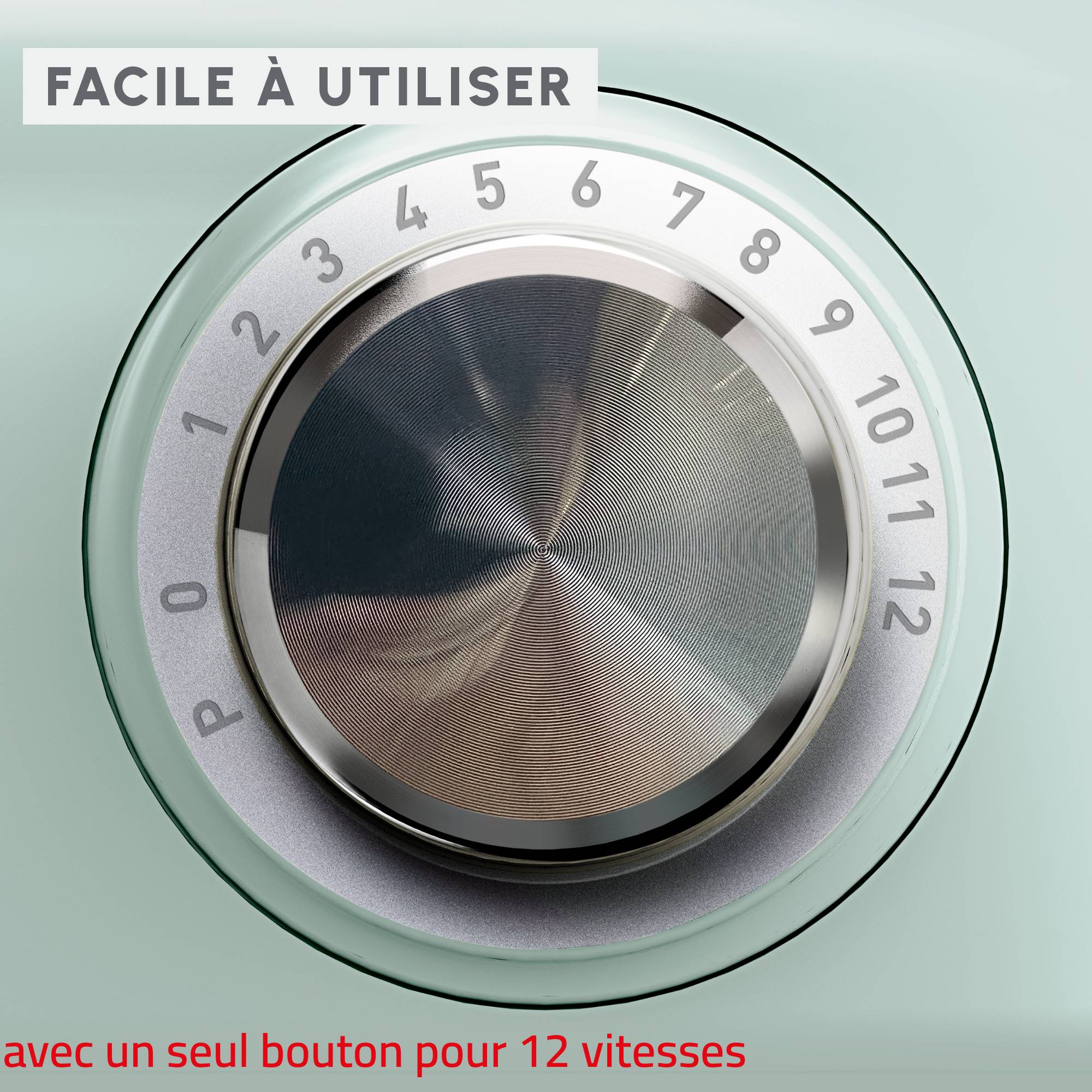 Bake Easy, Robot pâtissier, Compact, Facile à utiliser, Vert clair