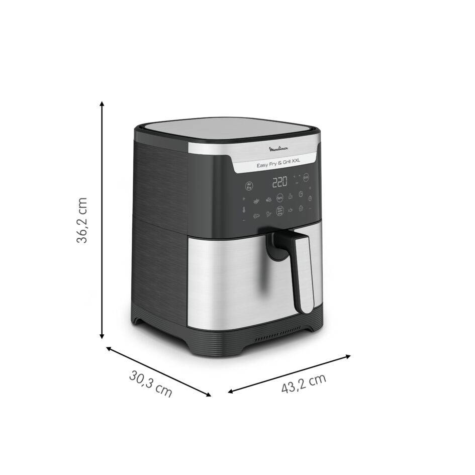 Easy Fry & Grill XXL, 6.5L, Air fryer, Inox