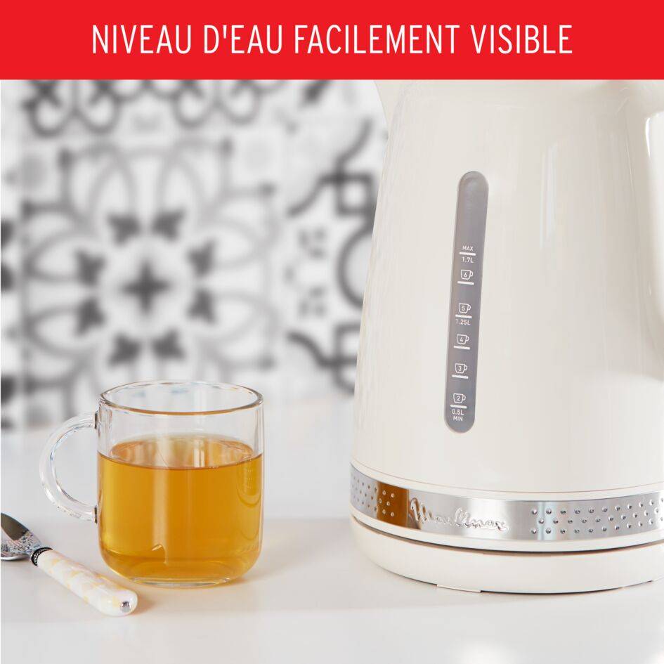 Bouilloire, Soleil, 1,7L, Ivoire