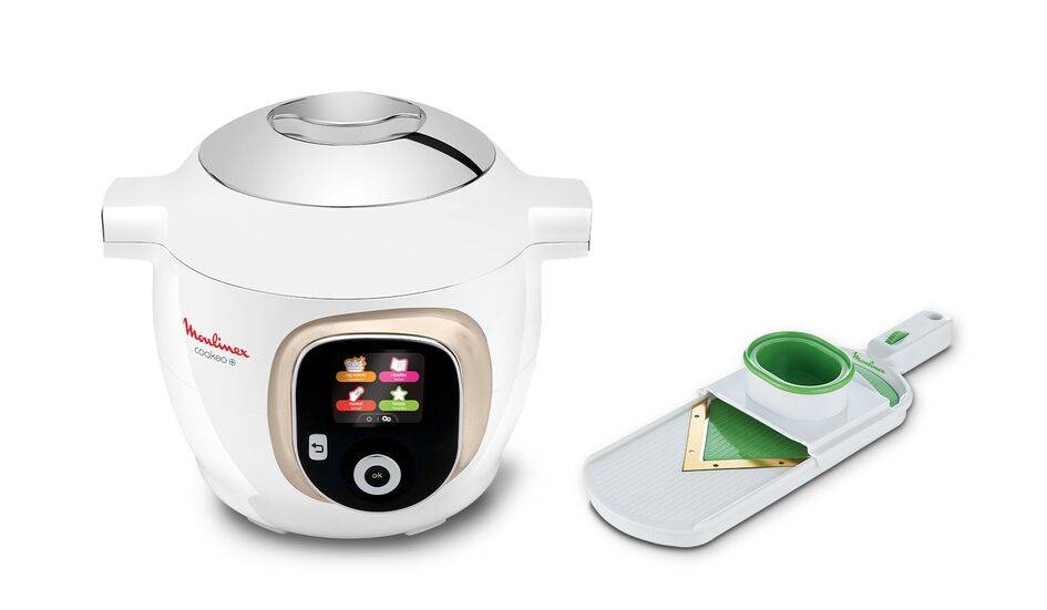 Cookeo+ Blanc Silver 150 recettes Mandoline inclus