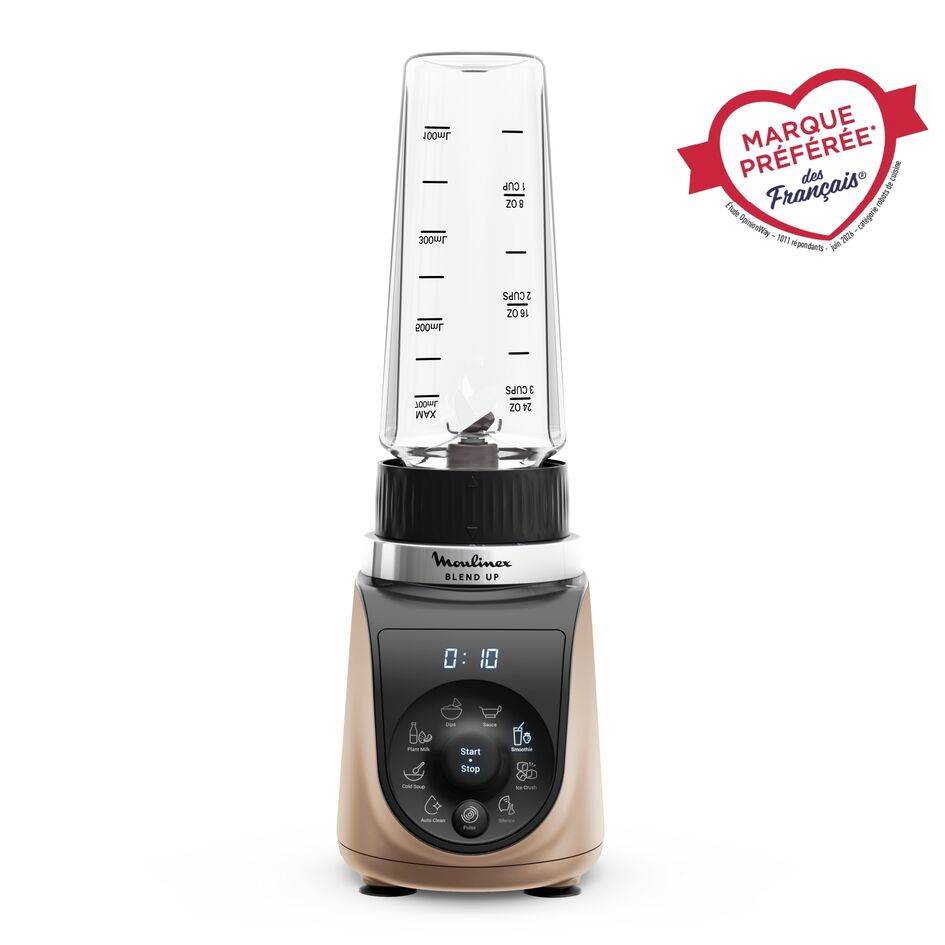 Blend Up, Blender mini, Bol tritan 0.85L, 1000W, 8 programmes, 6 lames