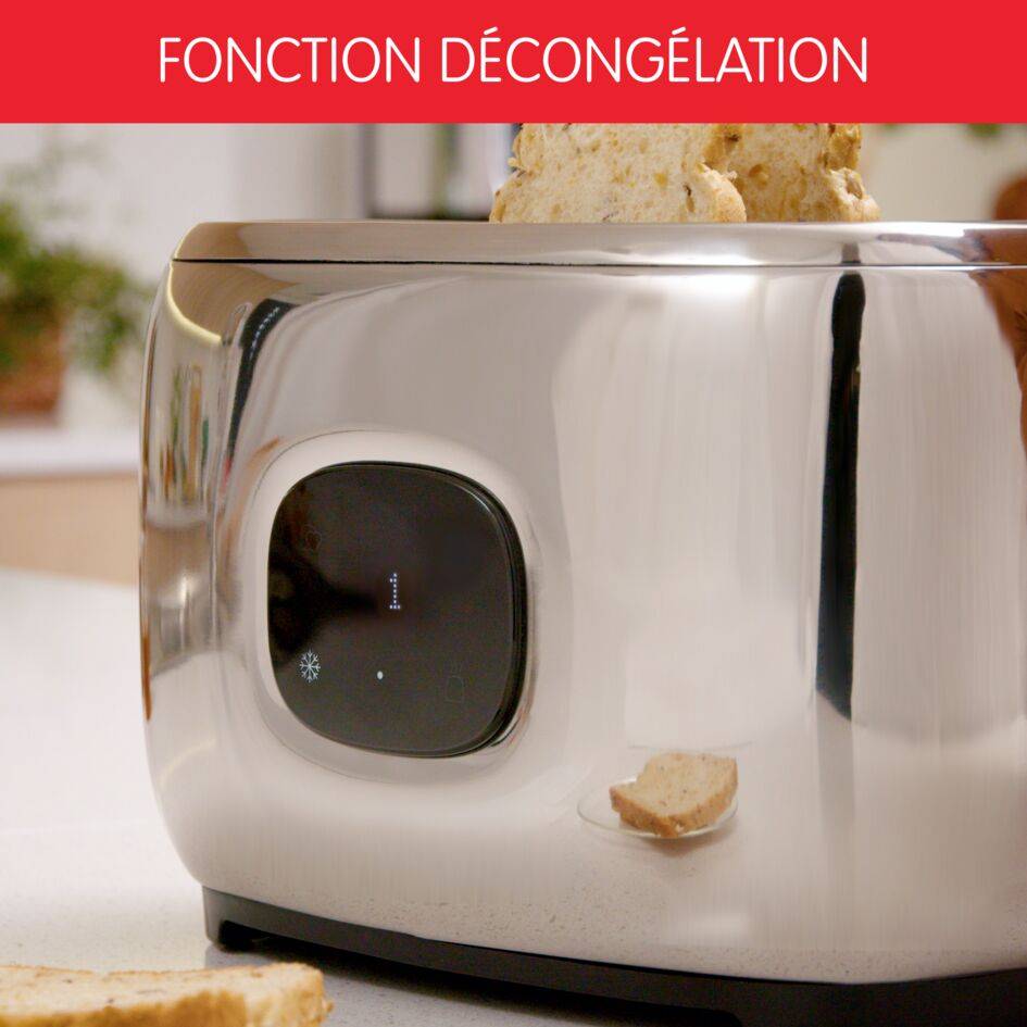 Grille-pain, Majestuo, 2 fentes, Ecran tactile digital, Inox