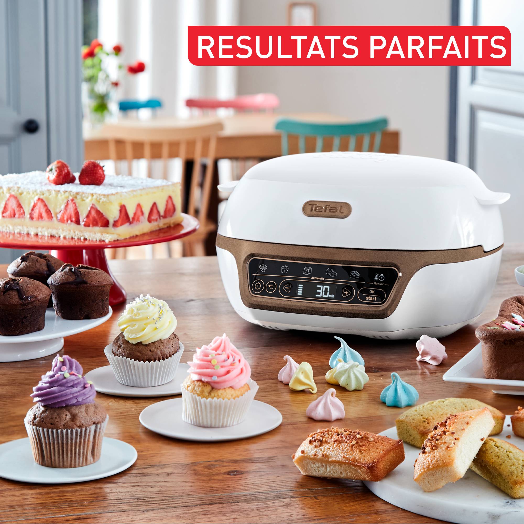 Cake Factory, Appareil à gâteau, 5 programmes automatiques intelligents, Compact