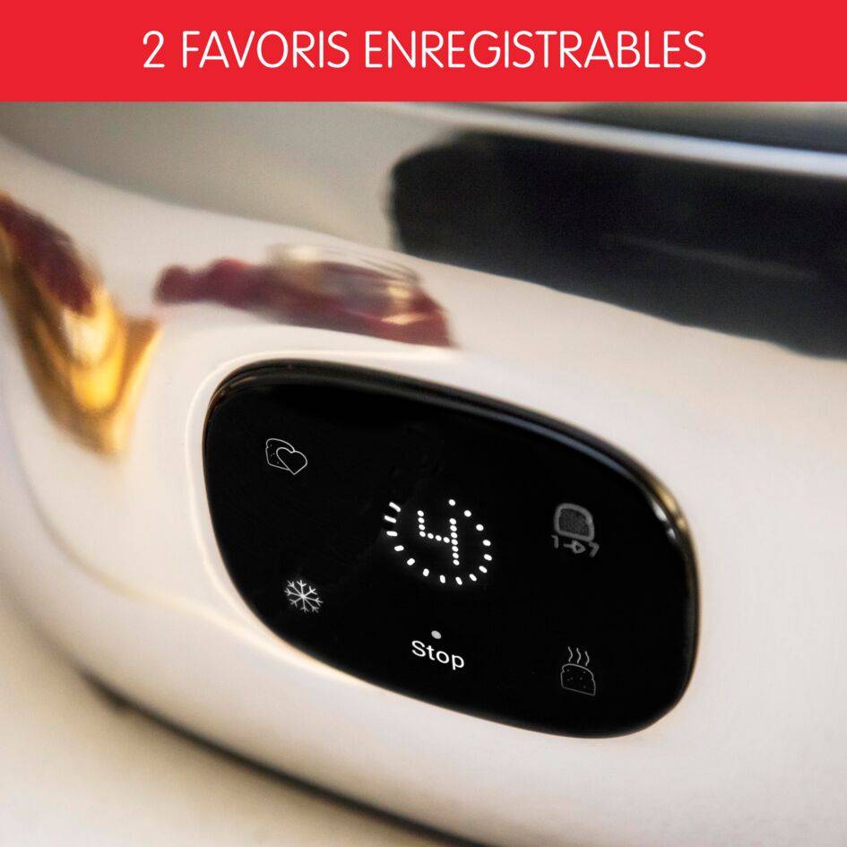 Grille-pain, Majestuo, 2 fentes, Ecran tactile digital, Inox