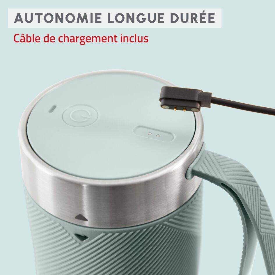 Lightmix Blender portable, Bol tritan 0,3L, 1 vitesse, 2 lames, Rechargeable