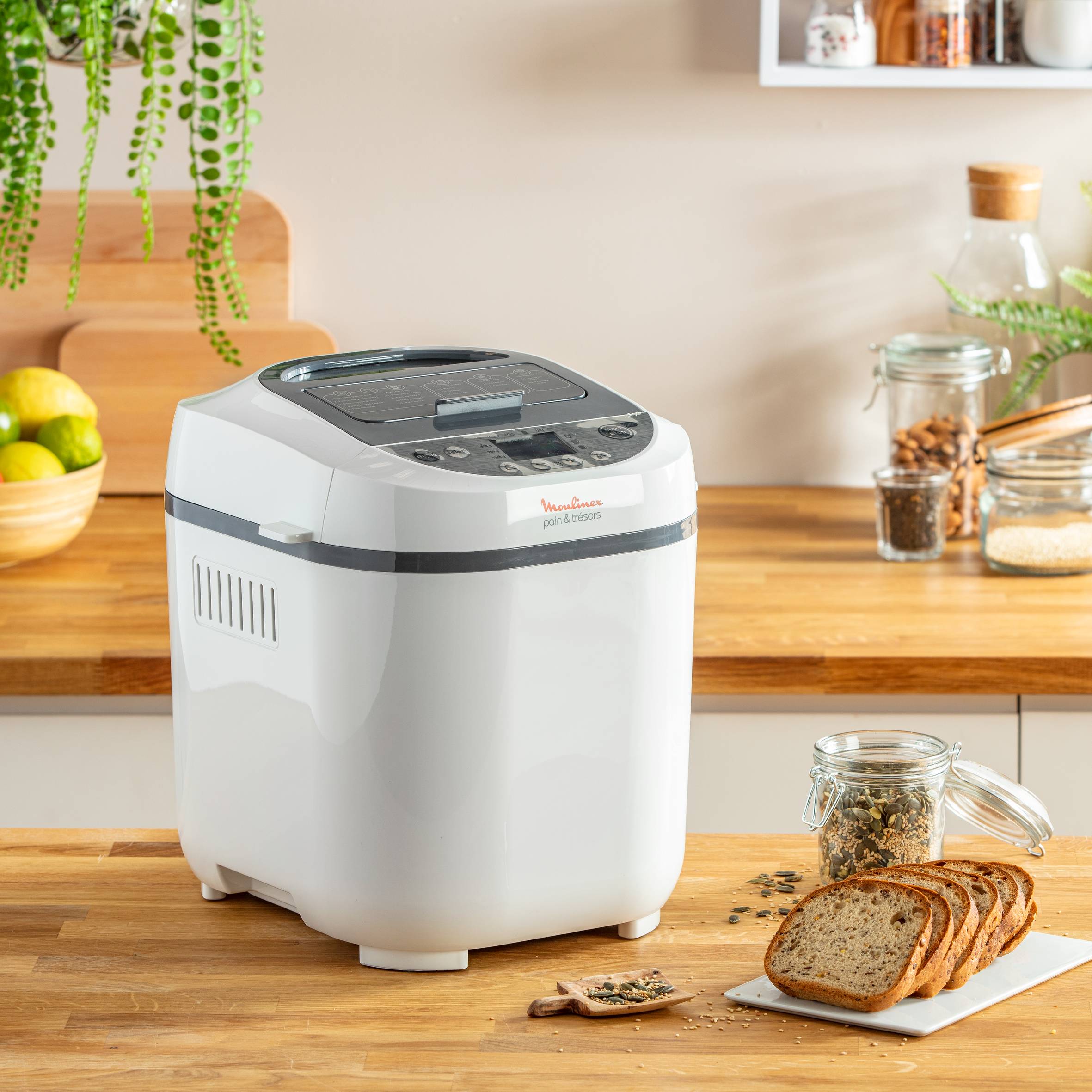 Pain et Trésors, Machine à Pain, 1kg, Yaourts, Confiture, 20 programmes