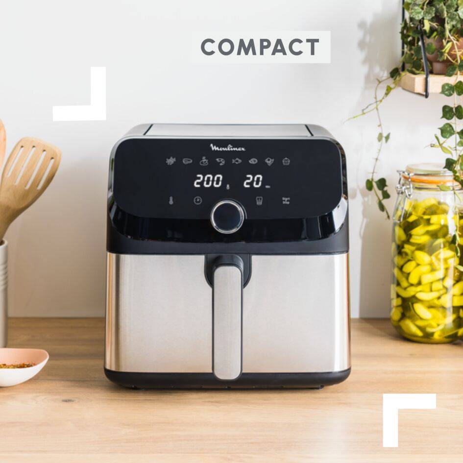 RECONDITIONNÉ Easy Fry Mega, 7.5L, Air fryer, Inox