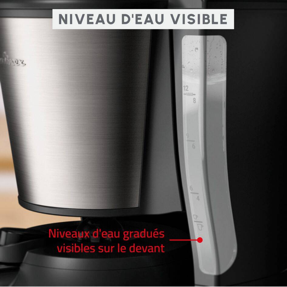 Cafetière filtre, Subito, Programmable, Verseuse isotherme, 12&nbsp;tasses, Inox