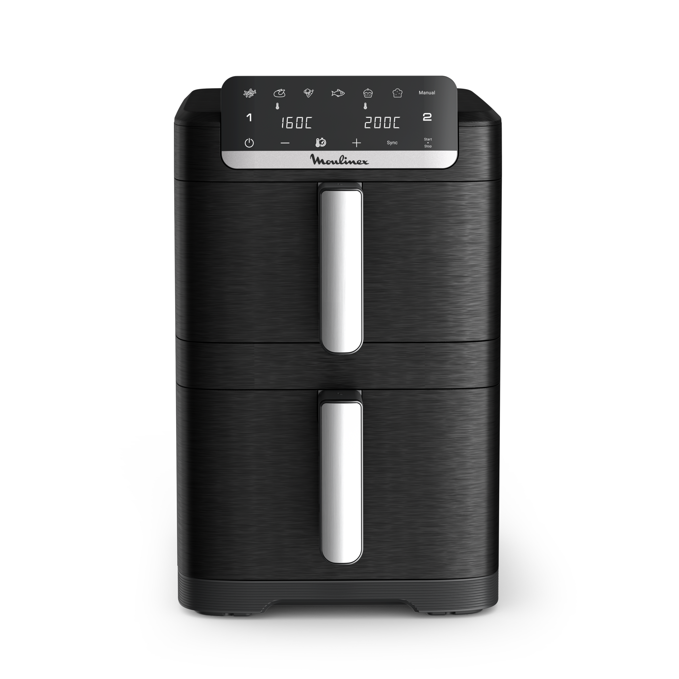 Easy Fry Crispy Stack 10L, Dual Air fryer, Noir