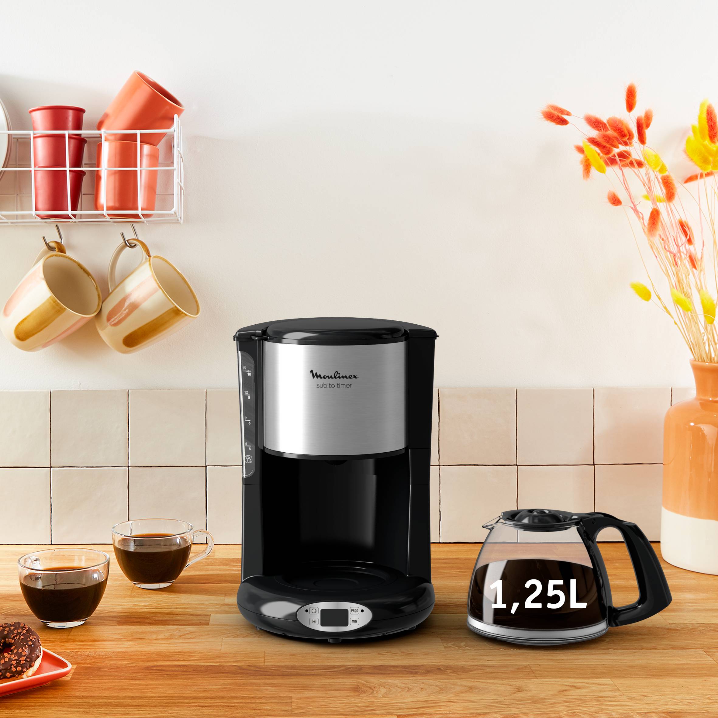 Cafetière programmable Subito inox