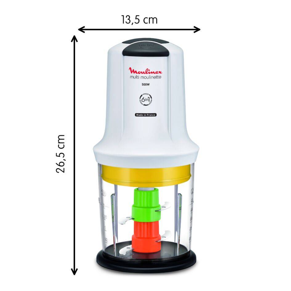 Multimoulinette 6 en 1 - 500 W Blanc
