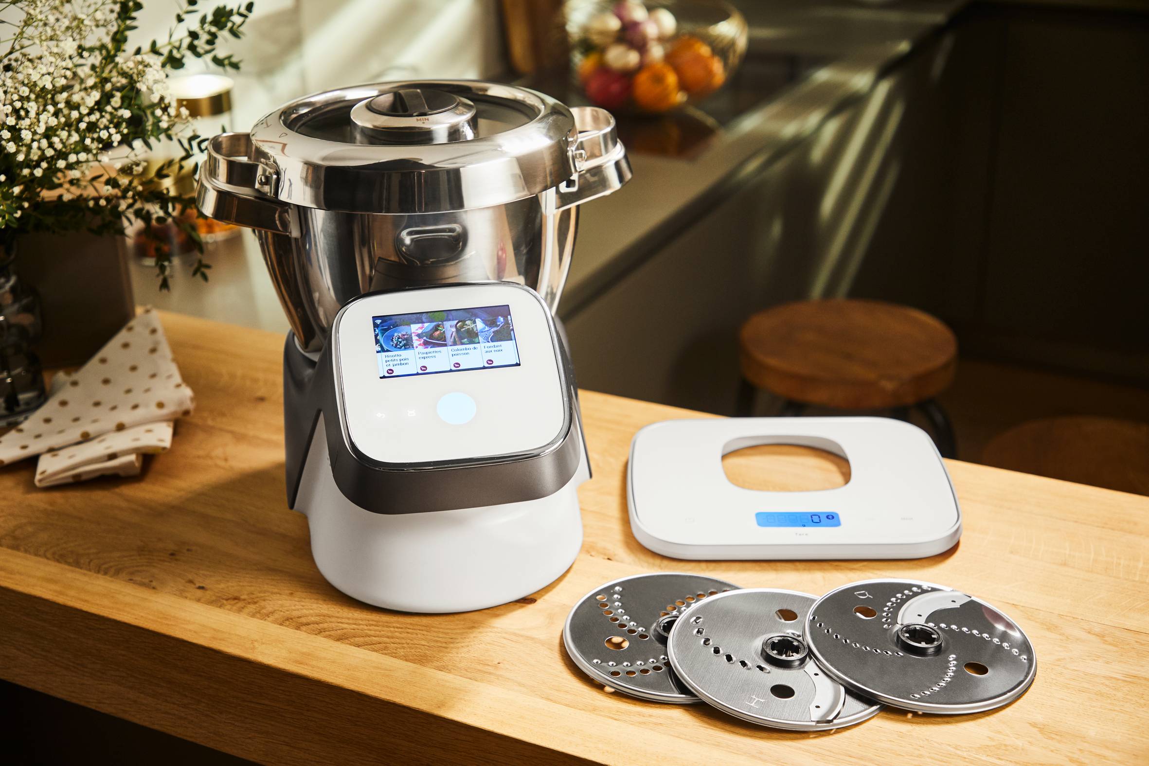 Robot cuiseur multifonction connecté I-Companion Touch XL + découpe légumes