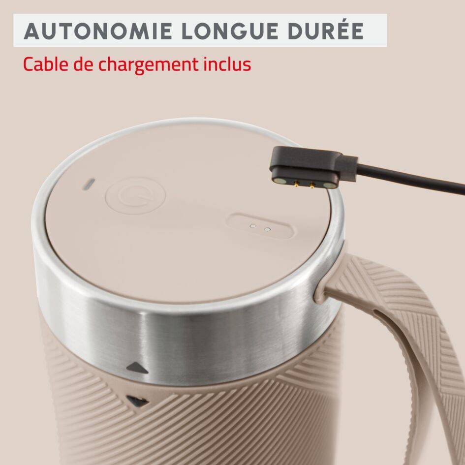 Lightmix Blender portable, Bol tritan 0,3L, 1 vitesse, 2 lames, Rechargeable