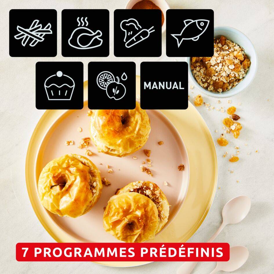 Dual Easy Fry, 8L, Air fryer, Ivoire