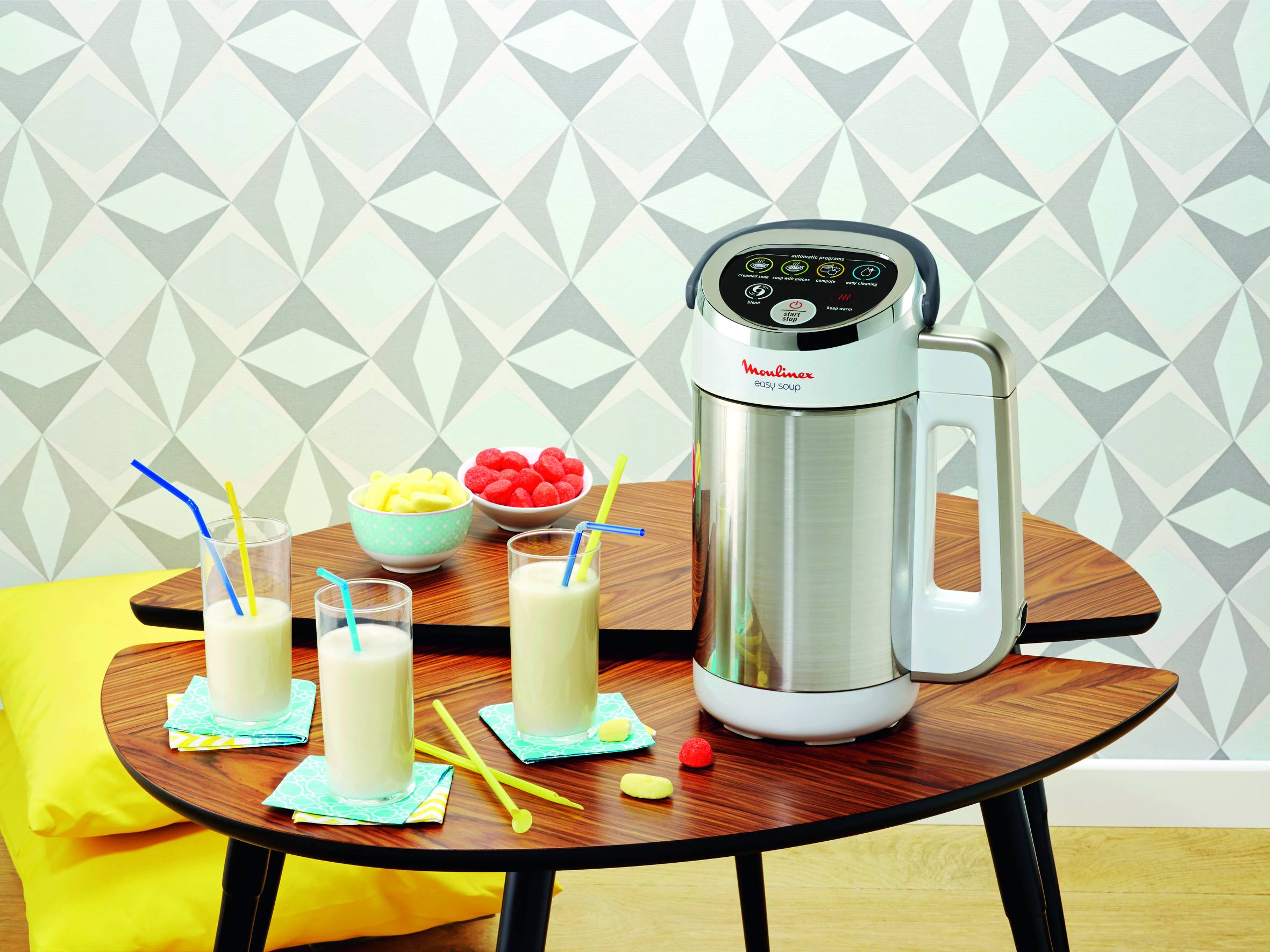 Easy soup, Blender chauffant, 5 programmes, 1,2 L, blanc