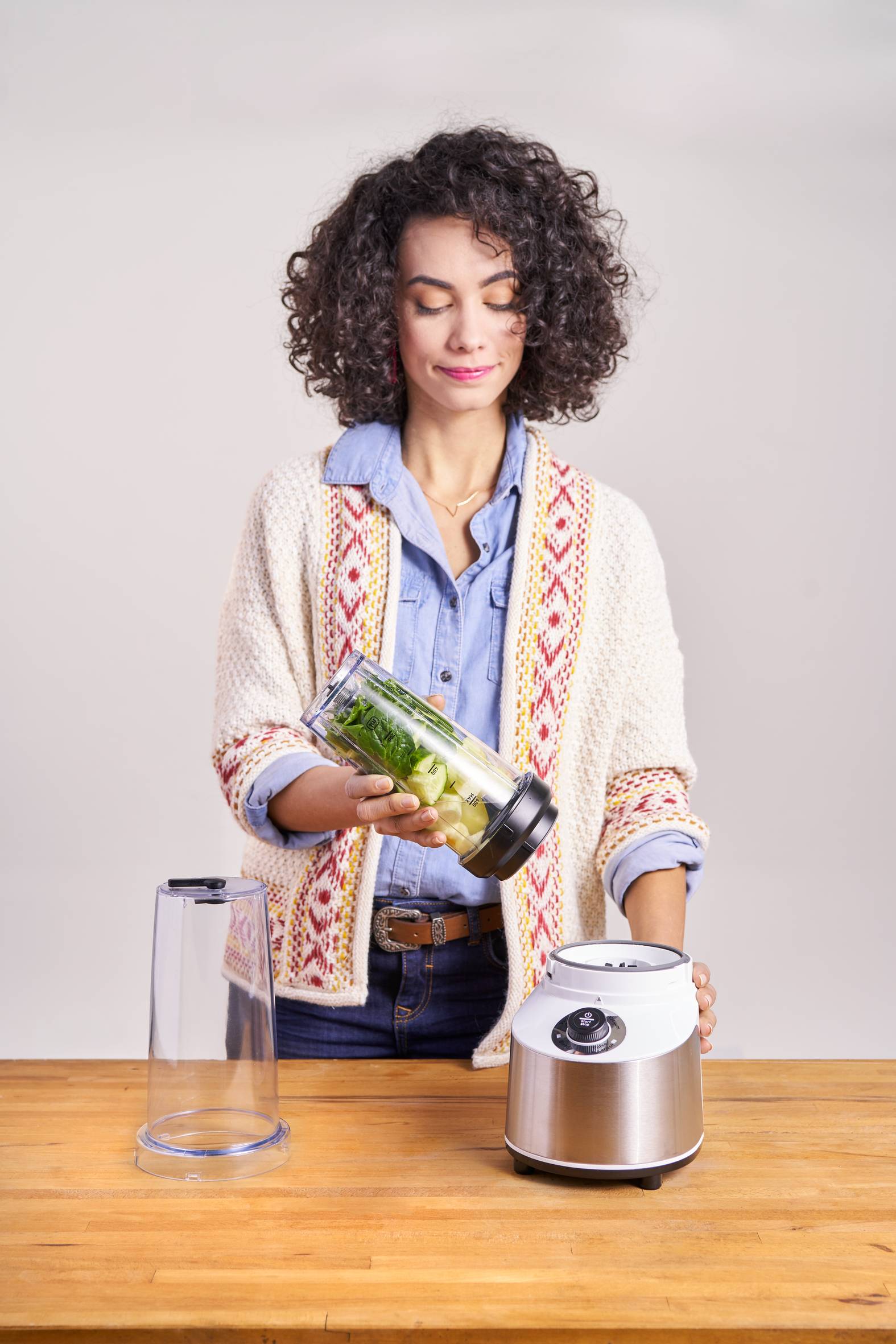 BLENDER FRESHBOOST BLANC + 1 GOURDE