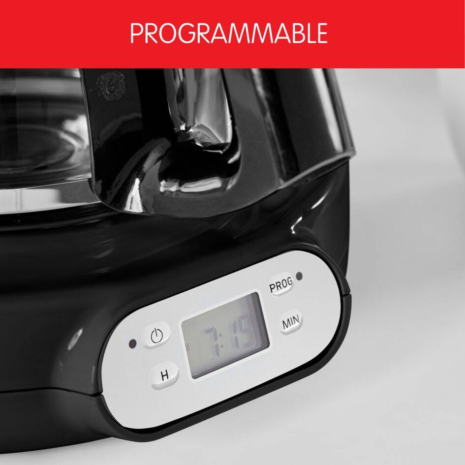 Moulinex Soleil noire Cafetière filtre programmable 10 / 15 tasses