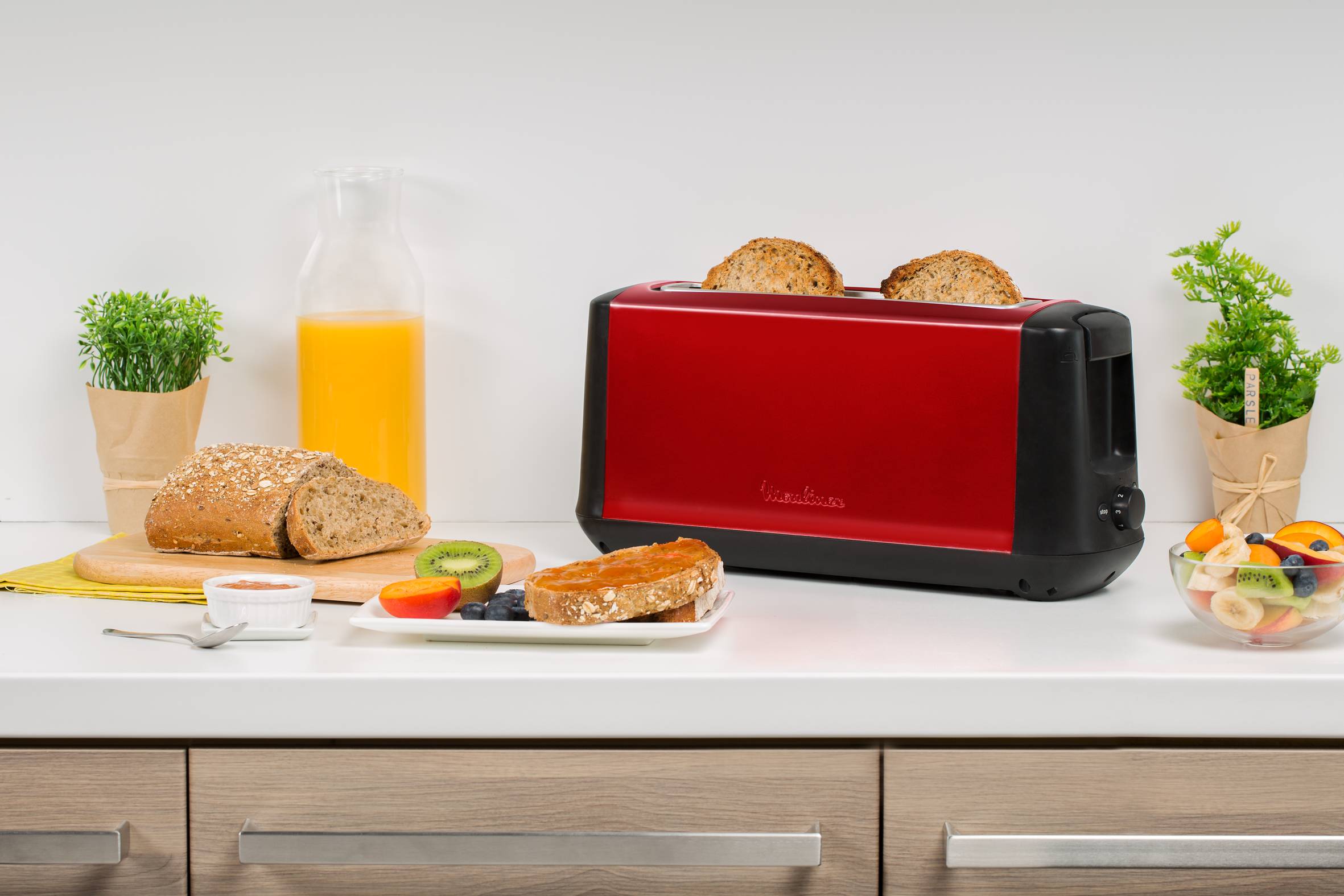  SUBITO 1 LONGUE FENTE ROUGE INOX