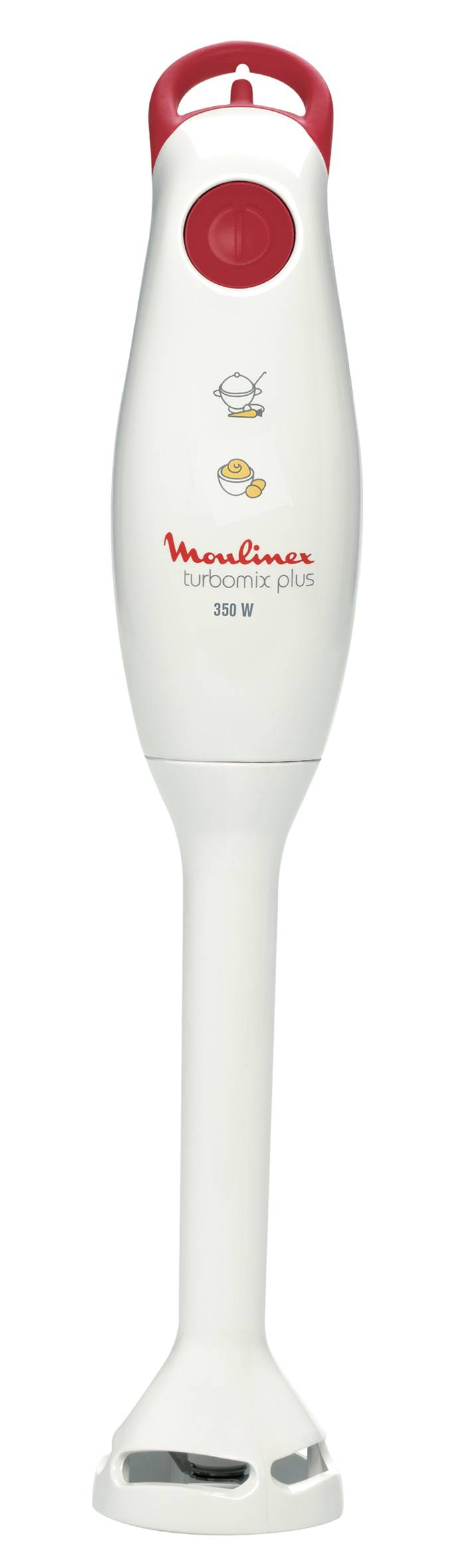pied mixeur turbomix plus blanc/rouge