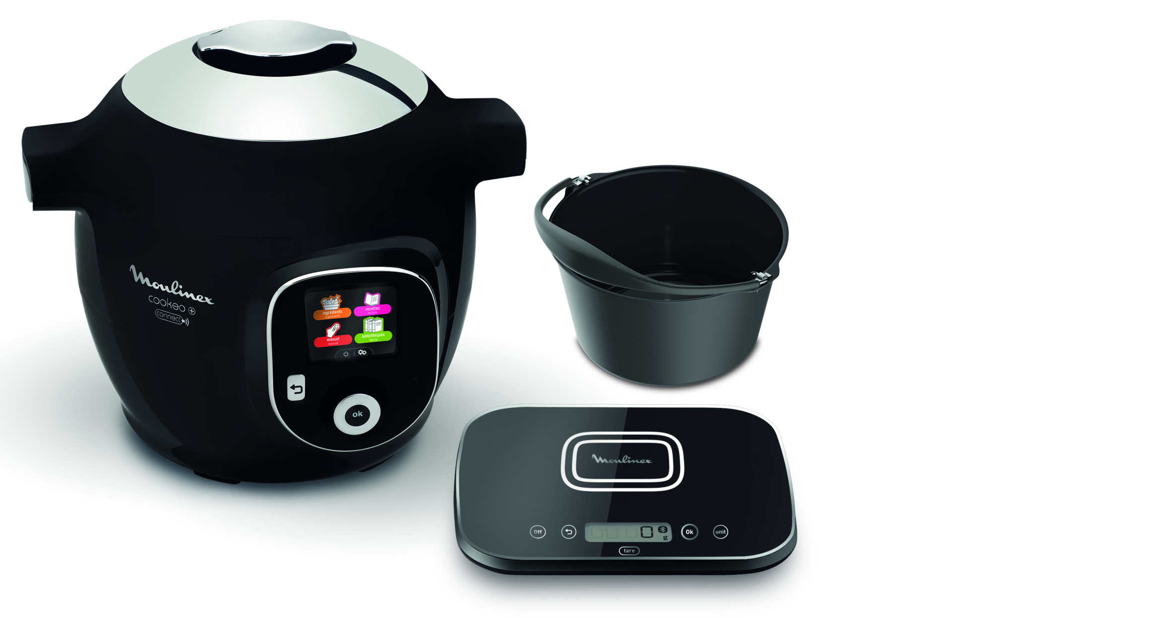 Cookeo + Connect, Multicuiseur connecté, 6L (2/6 pers.), balance de cuisine