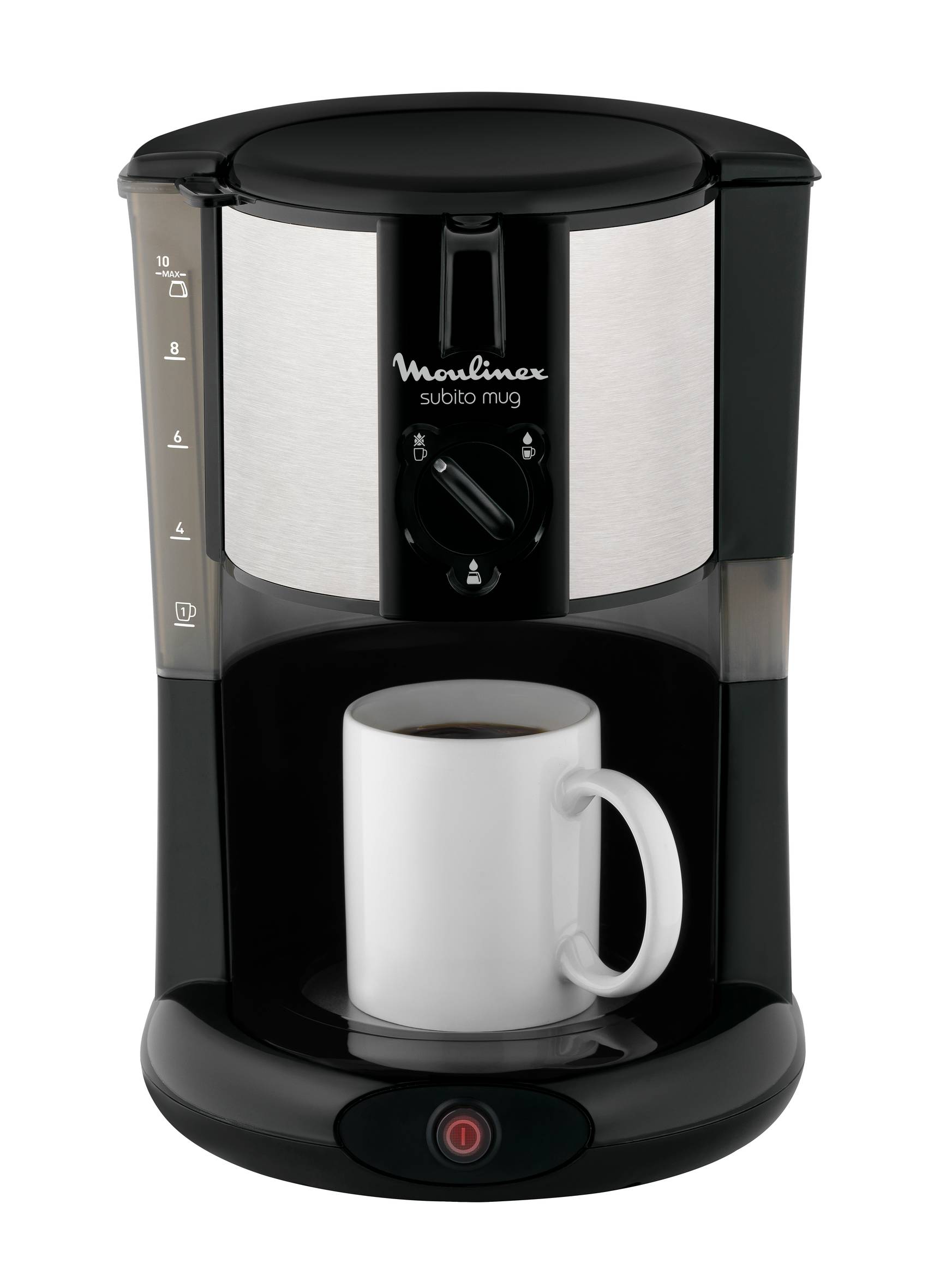 SUBITO MUG NOIR/INOX 1.25L