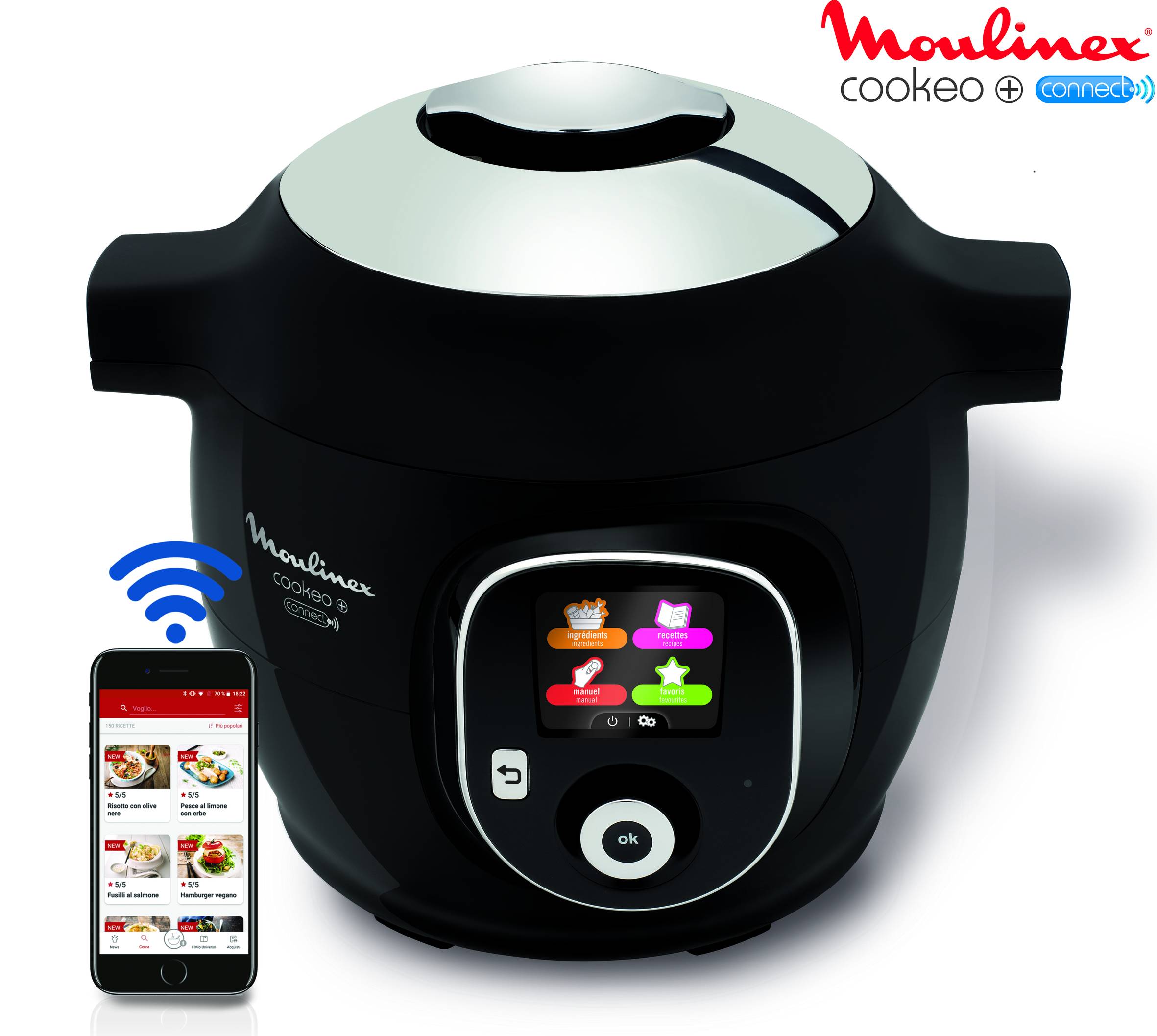 COOKEO+ CONNECT GRAMEEZ   6L 150 RECETTES NOIR