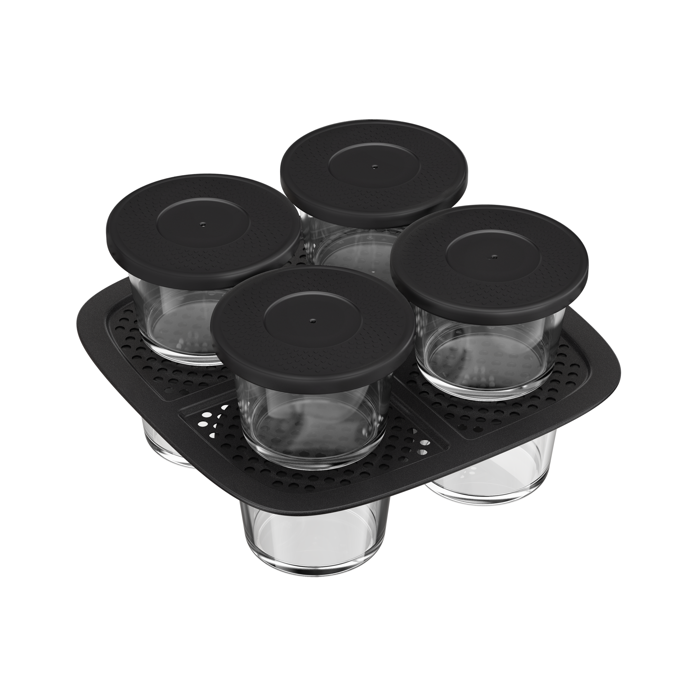 Bocaux en verre, lot de 8 pièces, compatibles avec la friteuse sans huile Easy Fry Silence 5L