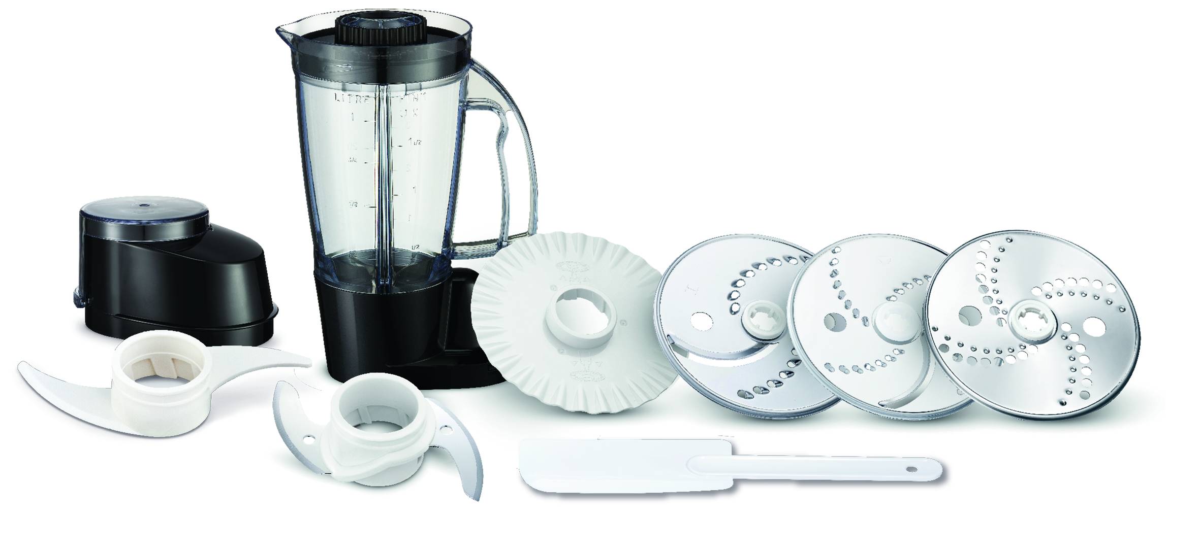 DoubleForce Compact, Robot multifonction, 800 W, 9 accessoires, Noir