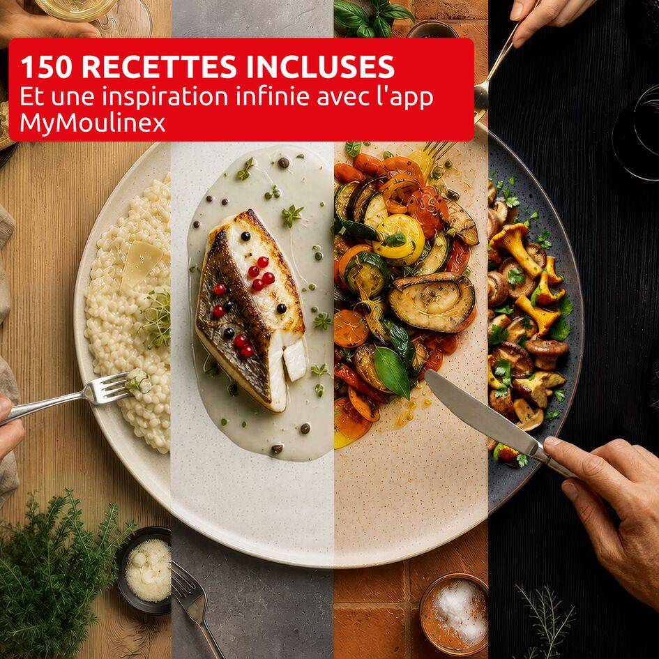 Cookeo Simplicity, Multicuiseur, 6 modes de cuisson, Cuisson sous pression, Gris foncé
