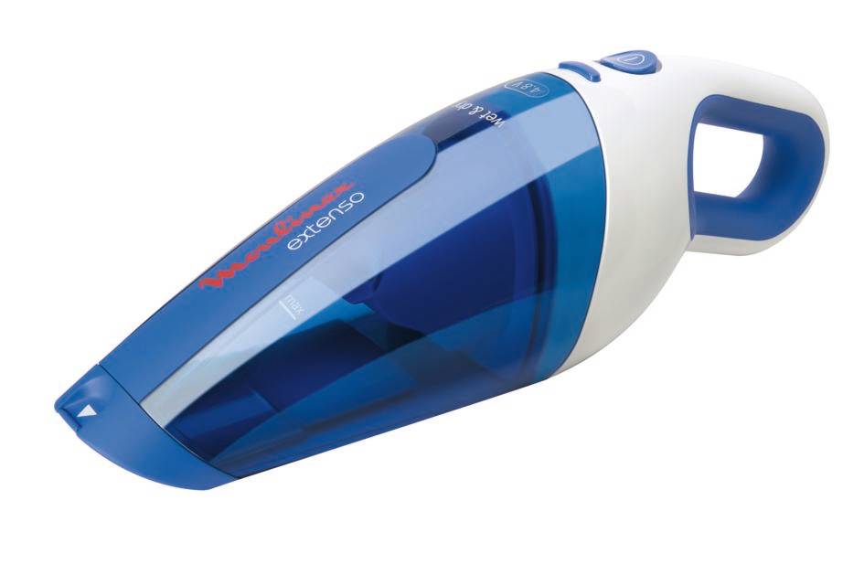 aspirateur a main extenso bleu