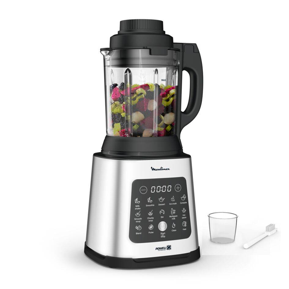 RECONDITIONNÉ Perfectmix cook, Blender haute performance chauffant, 10 programmes automatiques, 1400W, gris métal