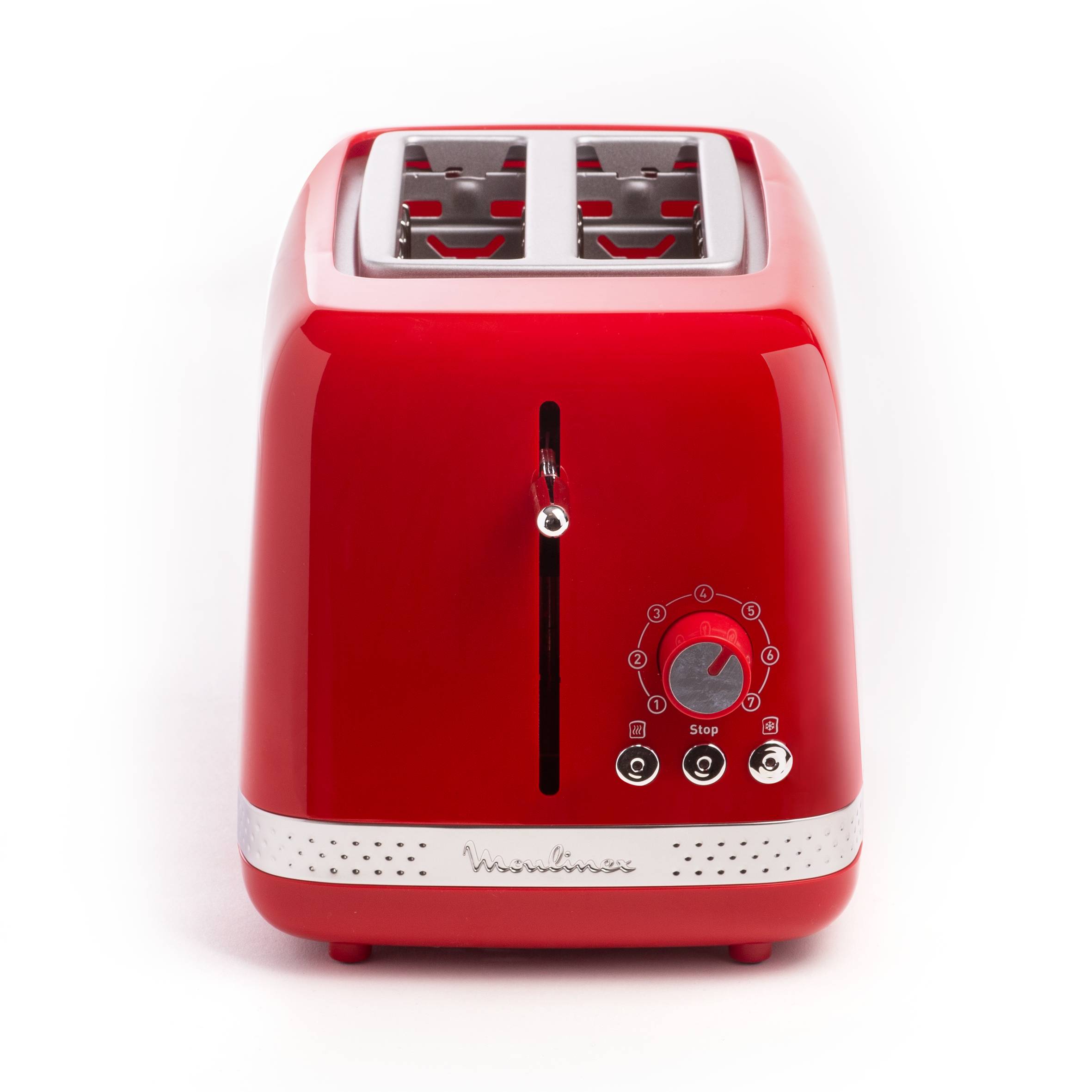 Grille-pain, Soleil, 2 fentes, Rouge