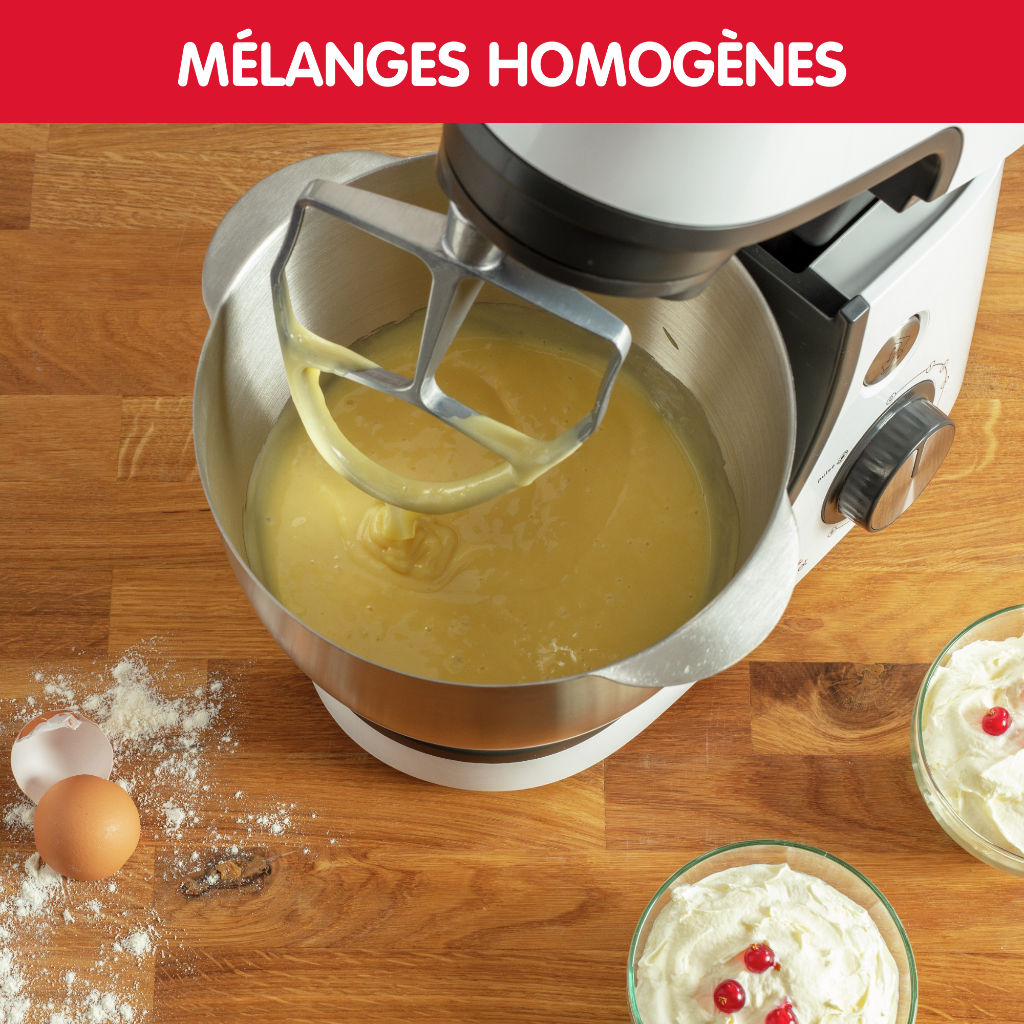 Masterchef Gourmet+, Robot pâtissier, Bol de 4,6 L, Kit pâtisserie, 1110W