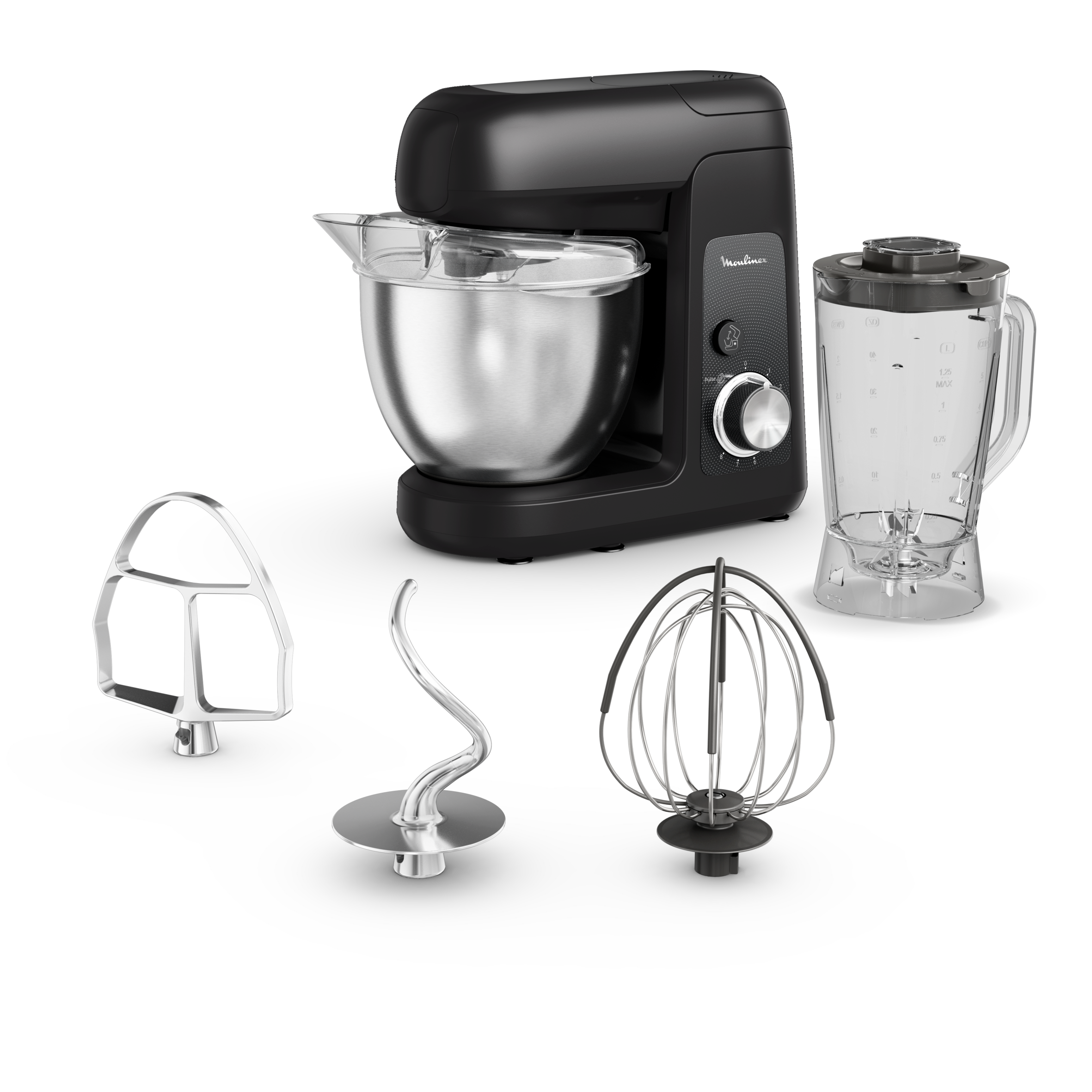 Bake Partner, Robot pâtissier, Bol de 4,6 L, Kit pâtisserie + Blender 1.25L, 1100&nbsp;W