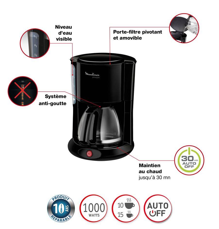 Cafetière Principio Noir