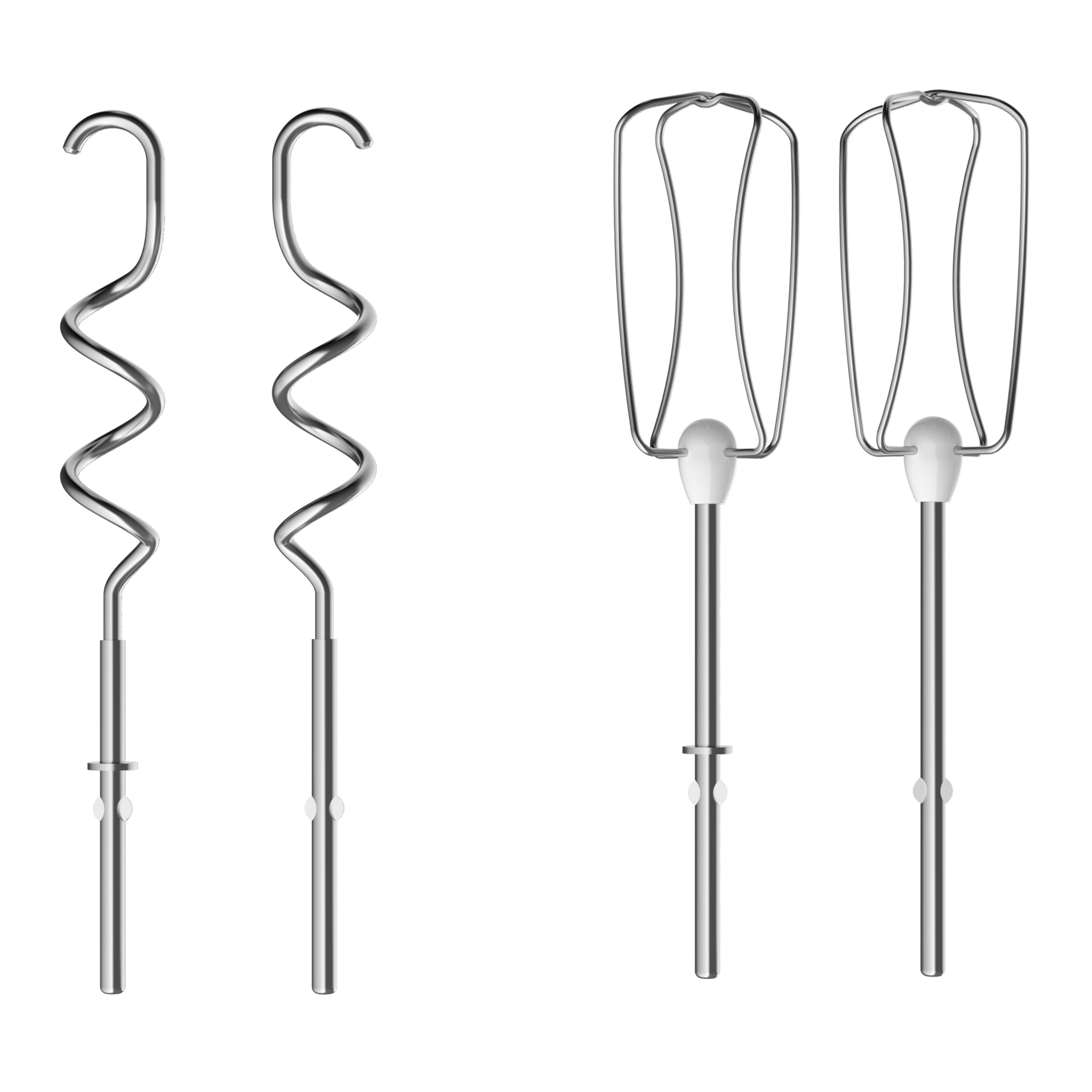 Powermix silence, Batteur électrique, Technologie silence, 2 jeux de fouets, 600 W, Argent