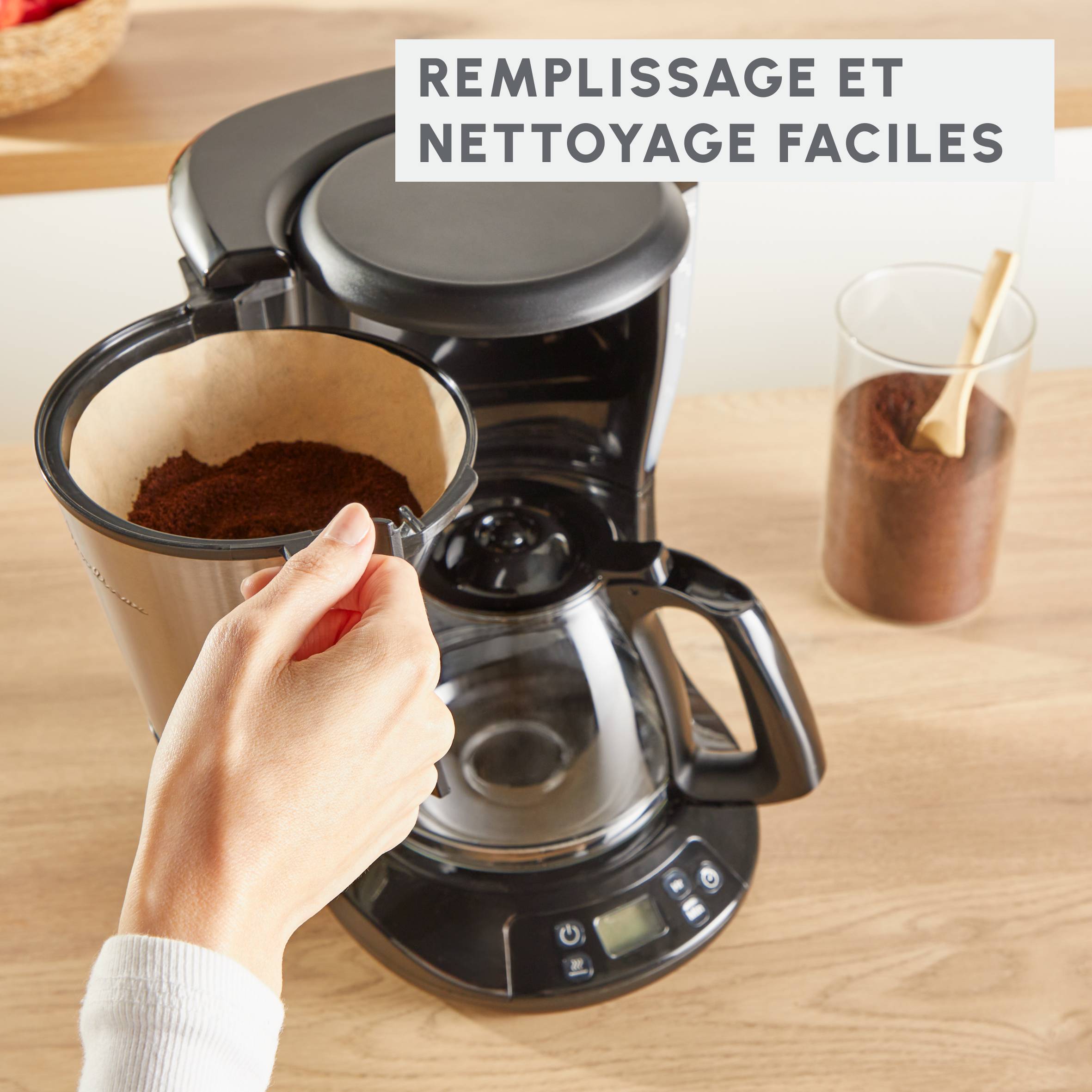 Cafetière filtre Subito Moulinex programmable inox