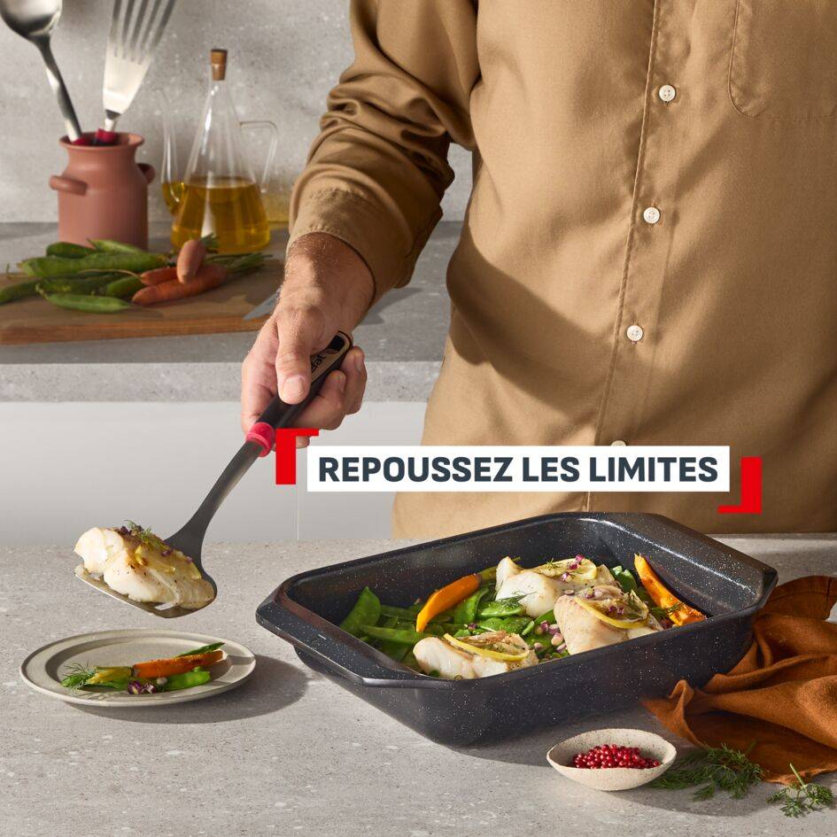 Excellence, Petit plat à four en fonte d'aluminium 29x22&nbsp;cm, Revêtement antiadhésif 