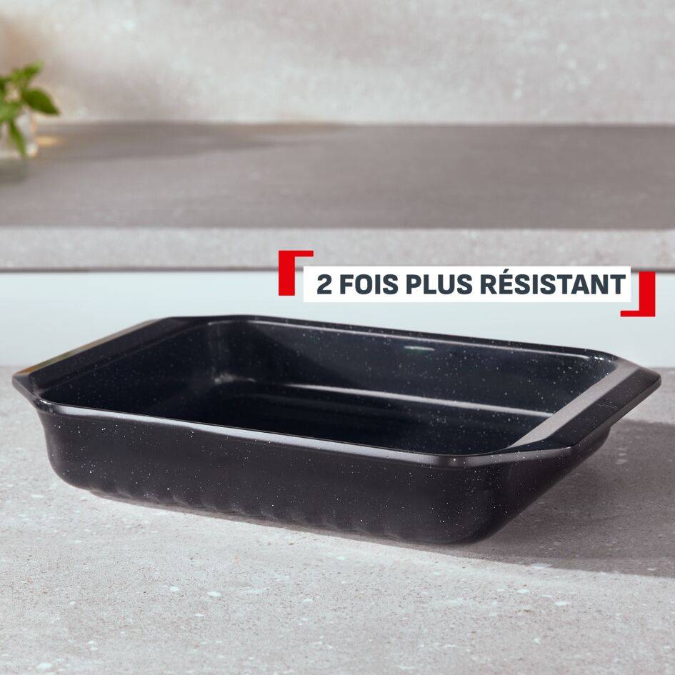 Excellence, Plat à four moyen en fonte d'aluminium 34x24&nbsp;cm, Revêtement antiadhésif 