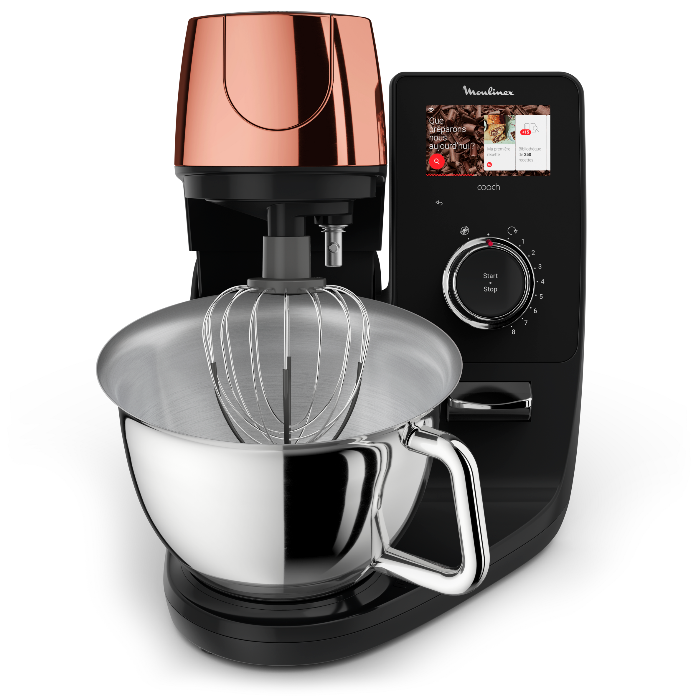 I-Coach Touch, Robot pâtissier connecté, Bol de 5,5 L, Coaching sur l’écran,  21 programmes automatiques, 1200 W