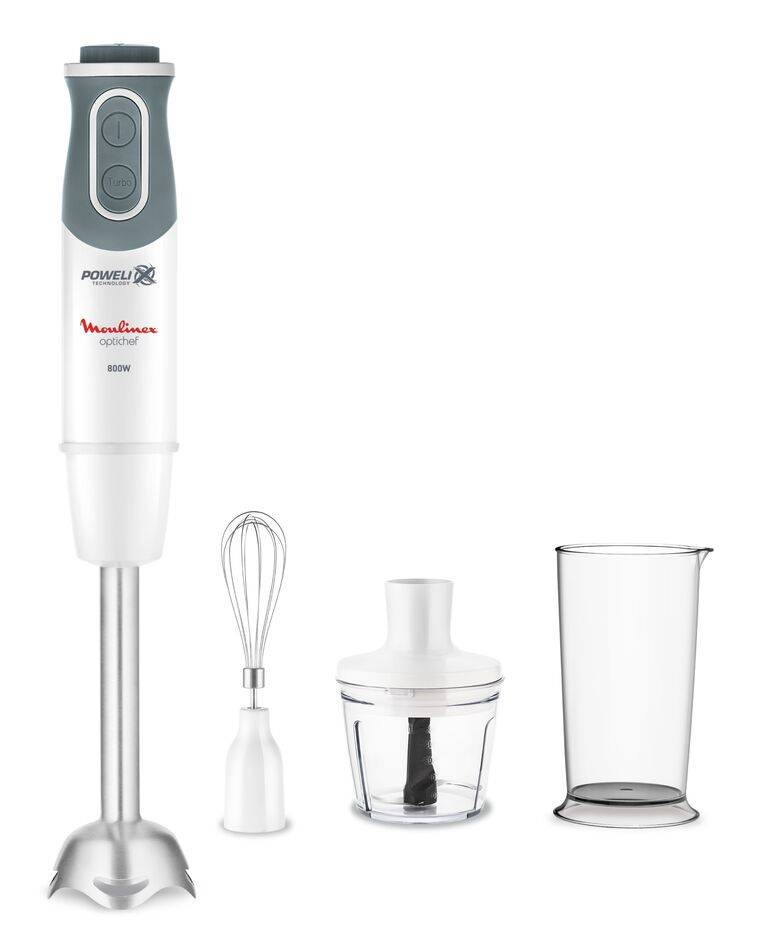 OPTICHEF 3 EN 1 800 W Blanc et gris