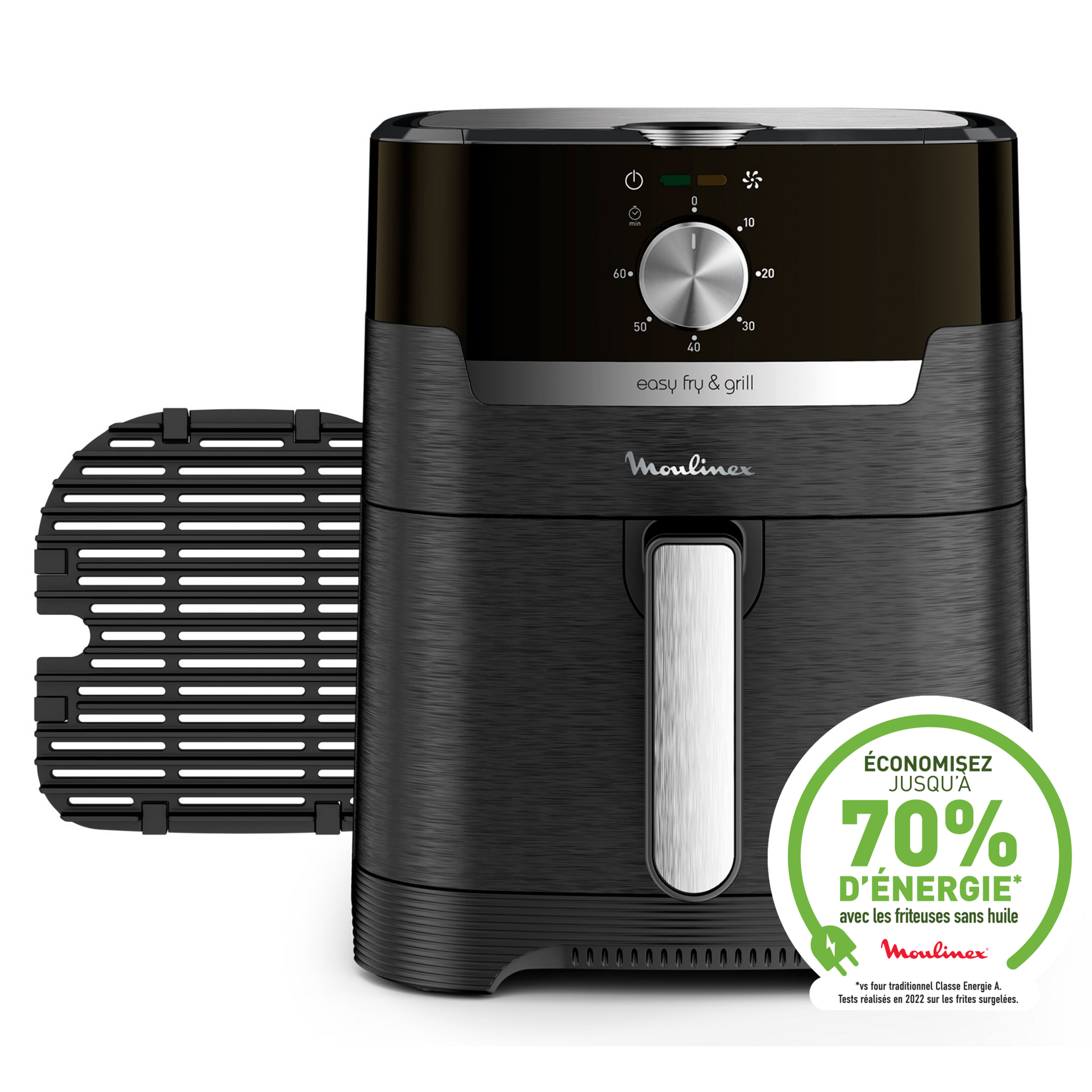 RECONDITIONNÉ Easy Fry & Grill, 4.6L, Air fryer, Noir