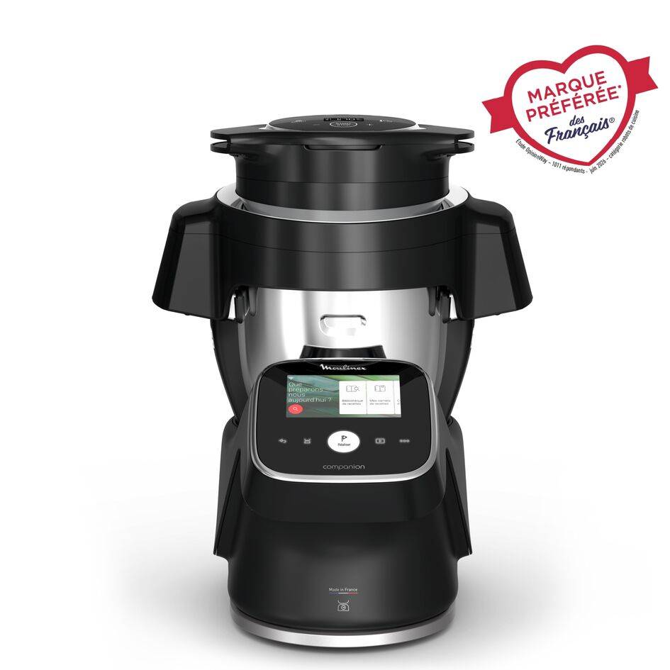 i-Companion Touch Pro avec extension air fryer, Robot cuiseur, 3L, Noir   