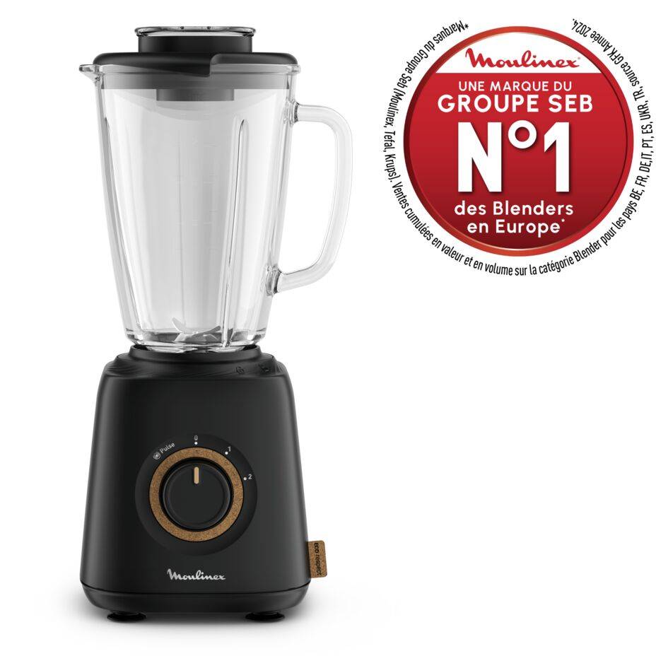 Eco Respect, Blender, Bol verre 1.75L, 800W, 2 vitesses, 4 lames